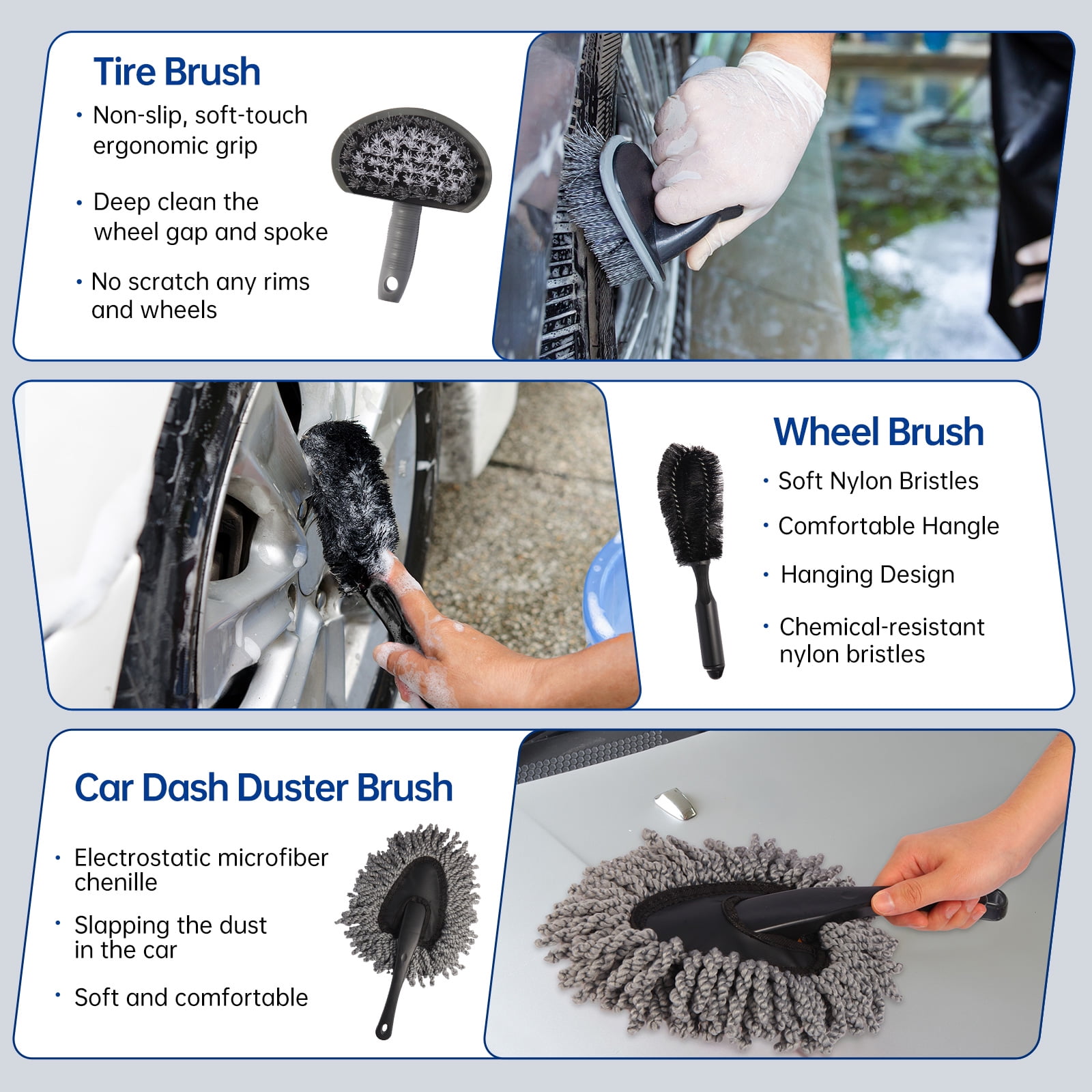 Lafati 37-Piece Car Wash Detailing Kit with Foam Gun Sprayer and Microfiber Cleaning Tools (37-Piece Set) 4vjnu