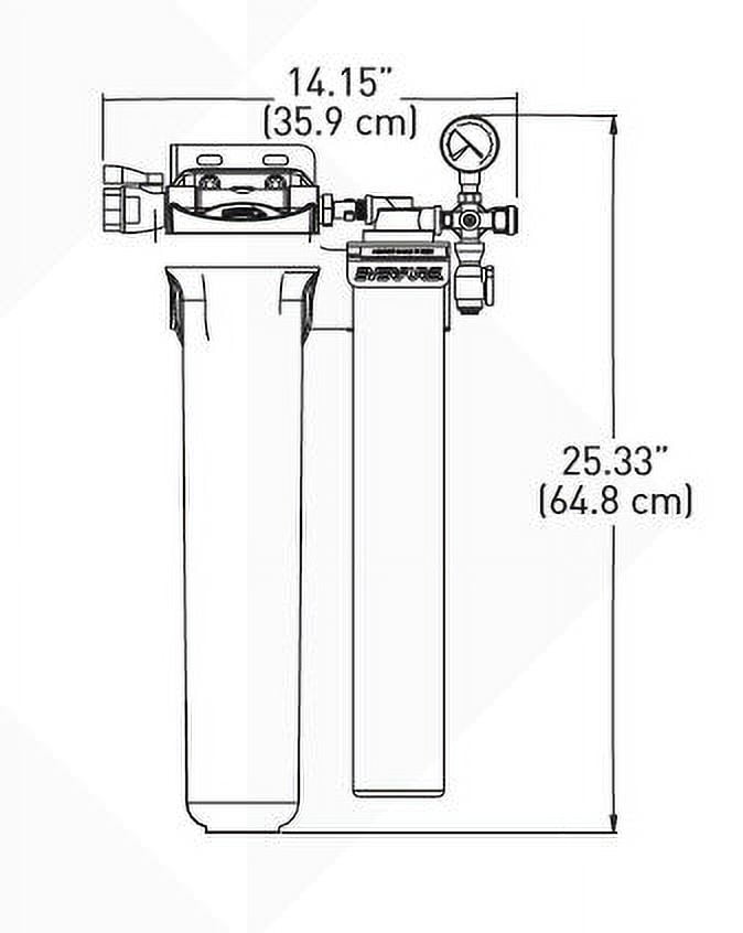 Everpure Water Filter System (Black, 28 in) a56ii