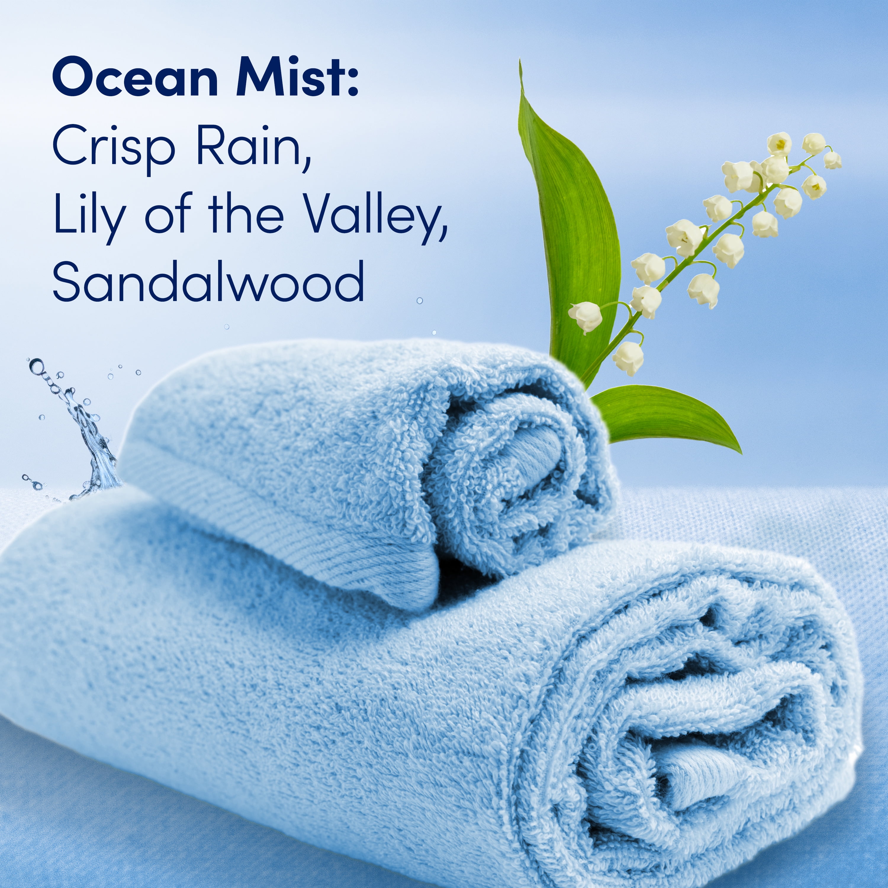 Downy Gentle Soft + Fresh Liquid Fabric Softener, Ocean Mist Scent (93 fl oz, 138 Loads) mxioi