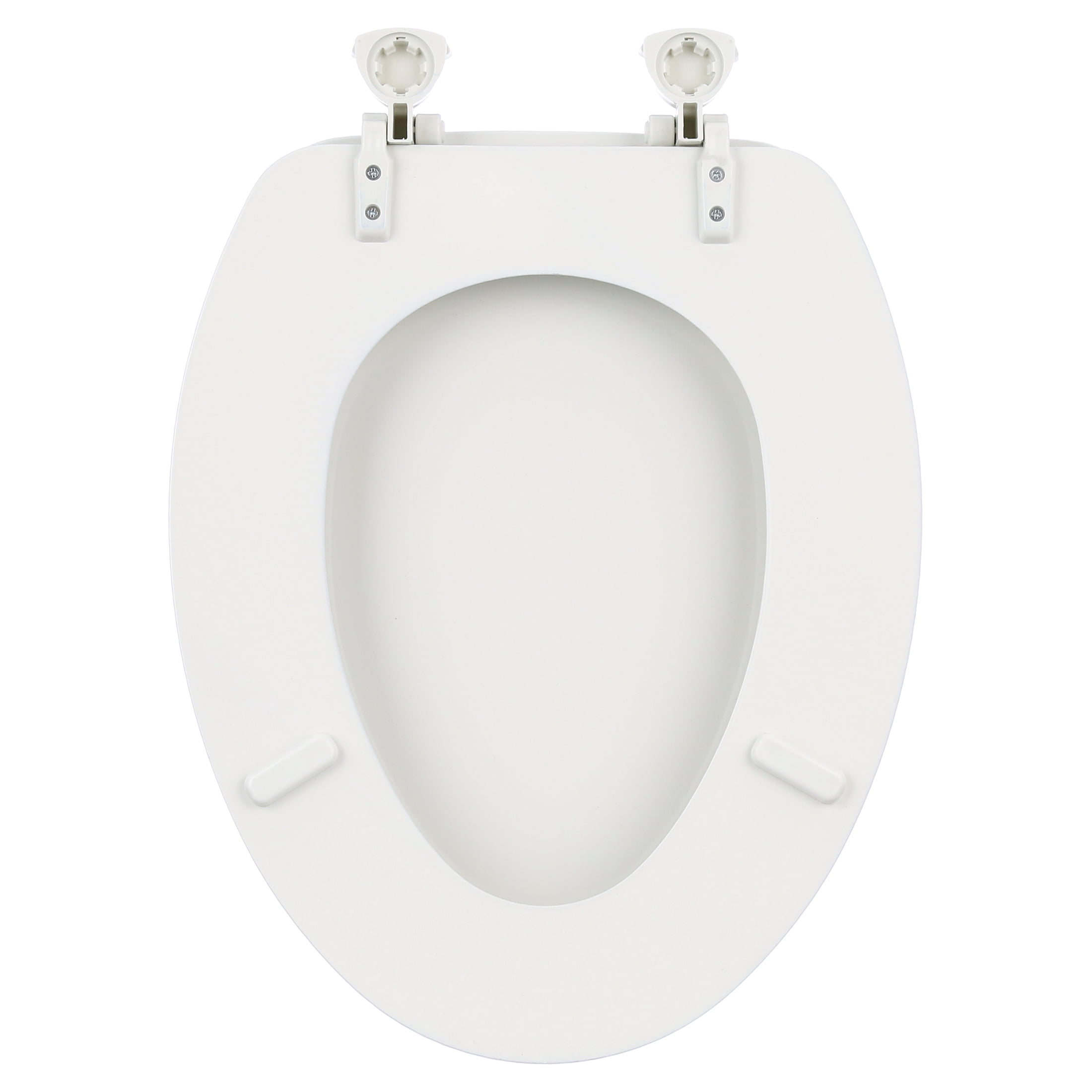 Mayfair Lift-Off Elongated Enameled Wood Toilet Seat (White, 18.5 in) tqikq
