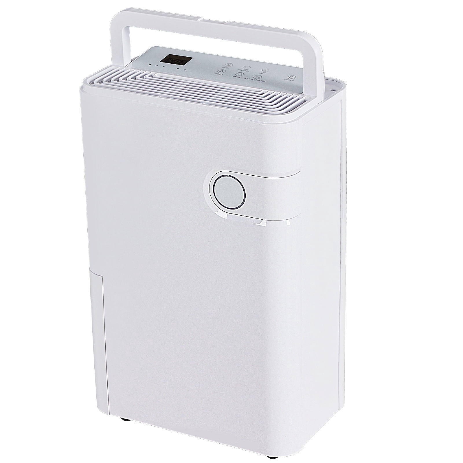 SUMELL 30 Pint Dehumidifier for Basement and Large Rooms, Intelligent Humidity Control with Pump (White, 70 oz) yi4qx