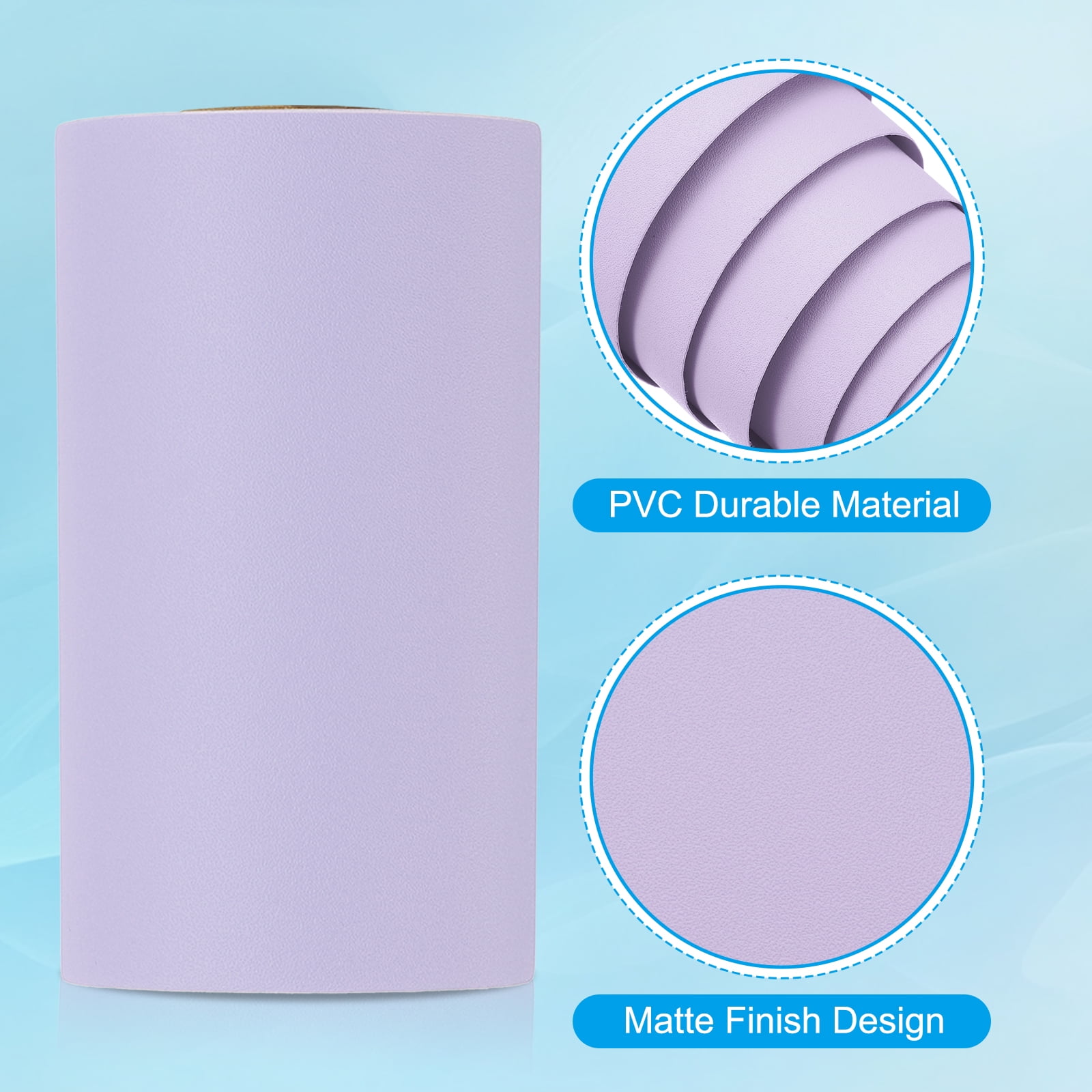 Uxcell Peel and Stick Wallpaper, Solid Color Vinyl Self-Adhesive Decorative Wall Covering (Purple, 393 in x 3.9 in) w2km0