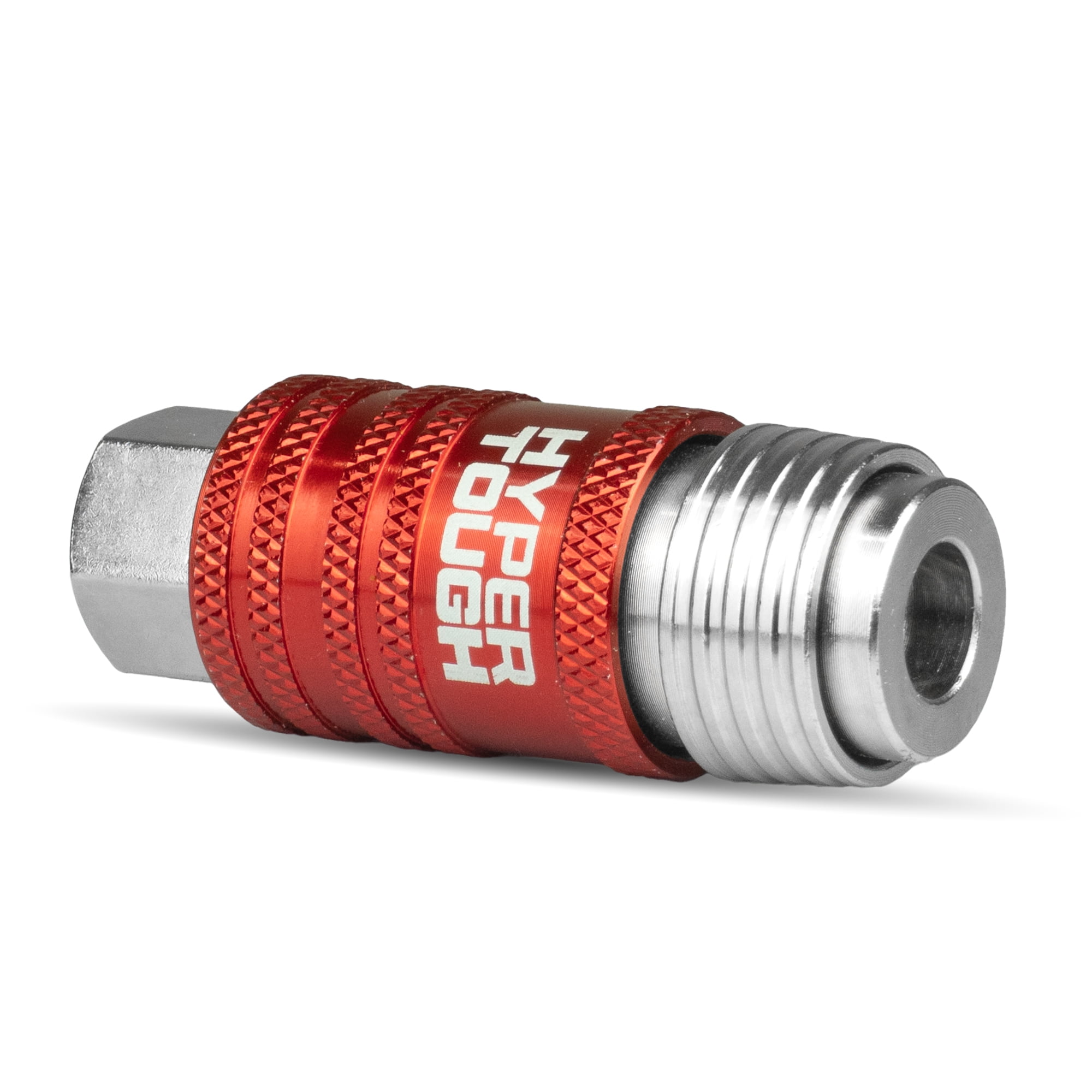 Hyper Tough 5-in-1 Air Compressor Coupler Heavy-Duty Automotive Tool Accessory (Red, 0.25 in) boch5