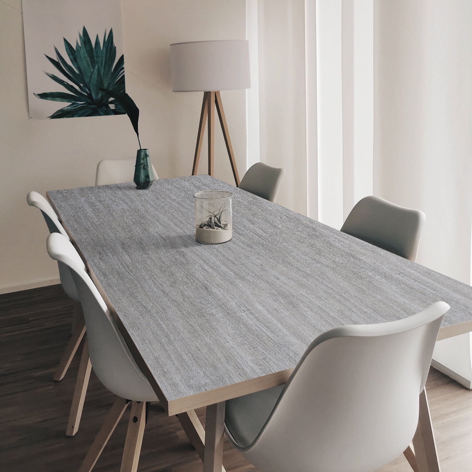 Abyssaly Gray Wood Peel and Stick Wallpaper, Waterproof Removable Contact Paper for Furniture and Wall Decor (Gray, 15.7 in x 118 in) ognrz
