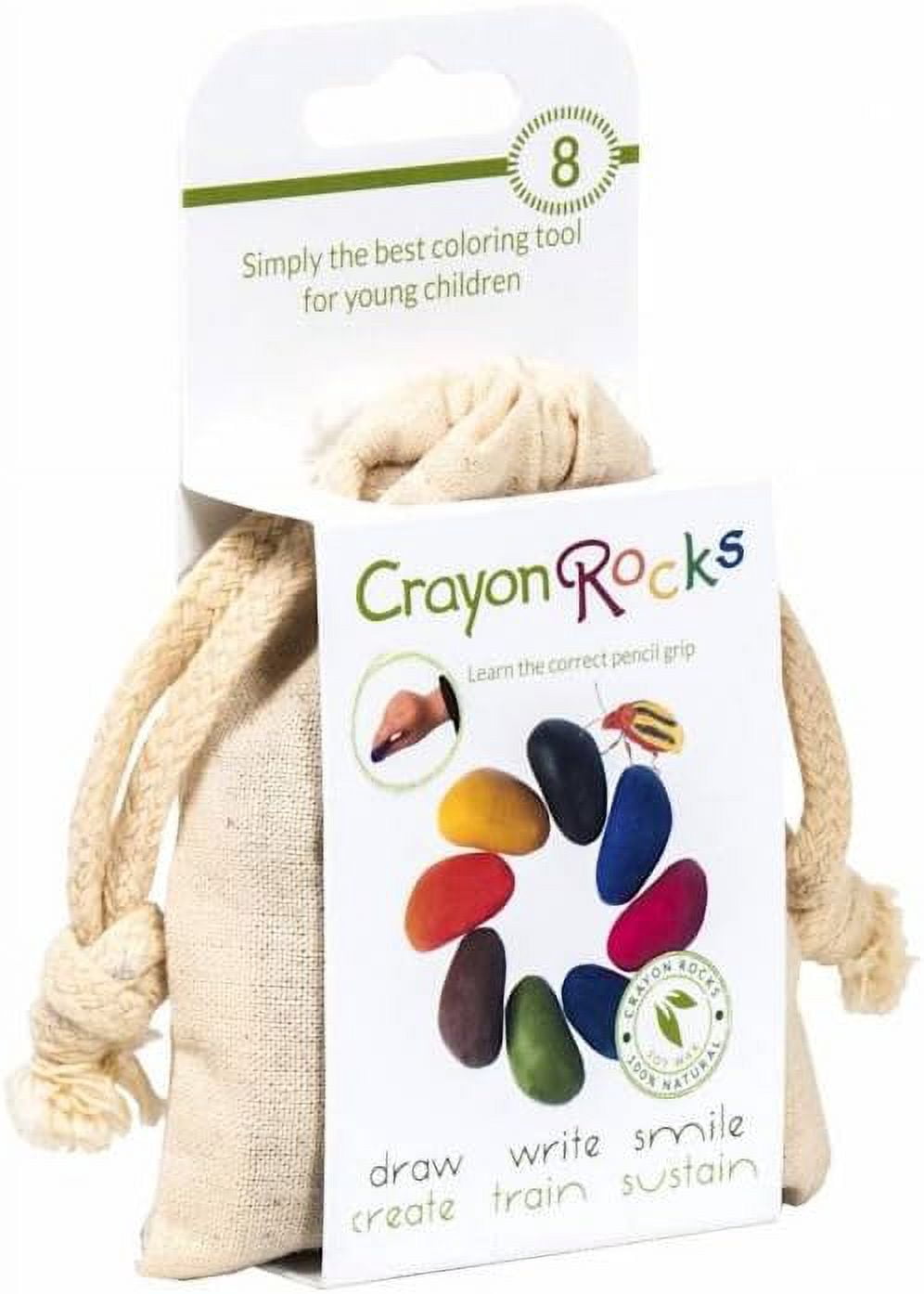 Crayon Rocks Natural Soy Wax Crayons (Multicolor, 8 Count) ktxxo