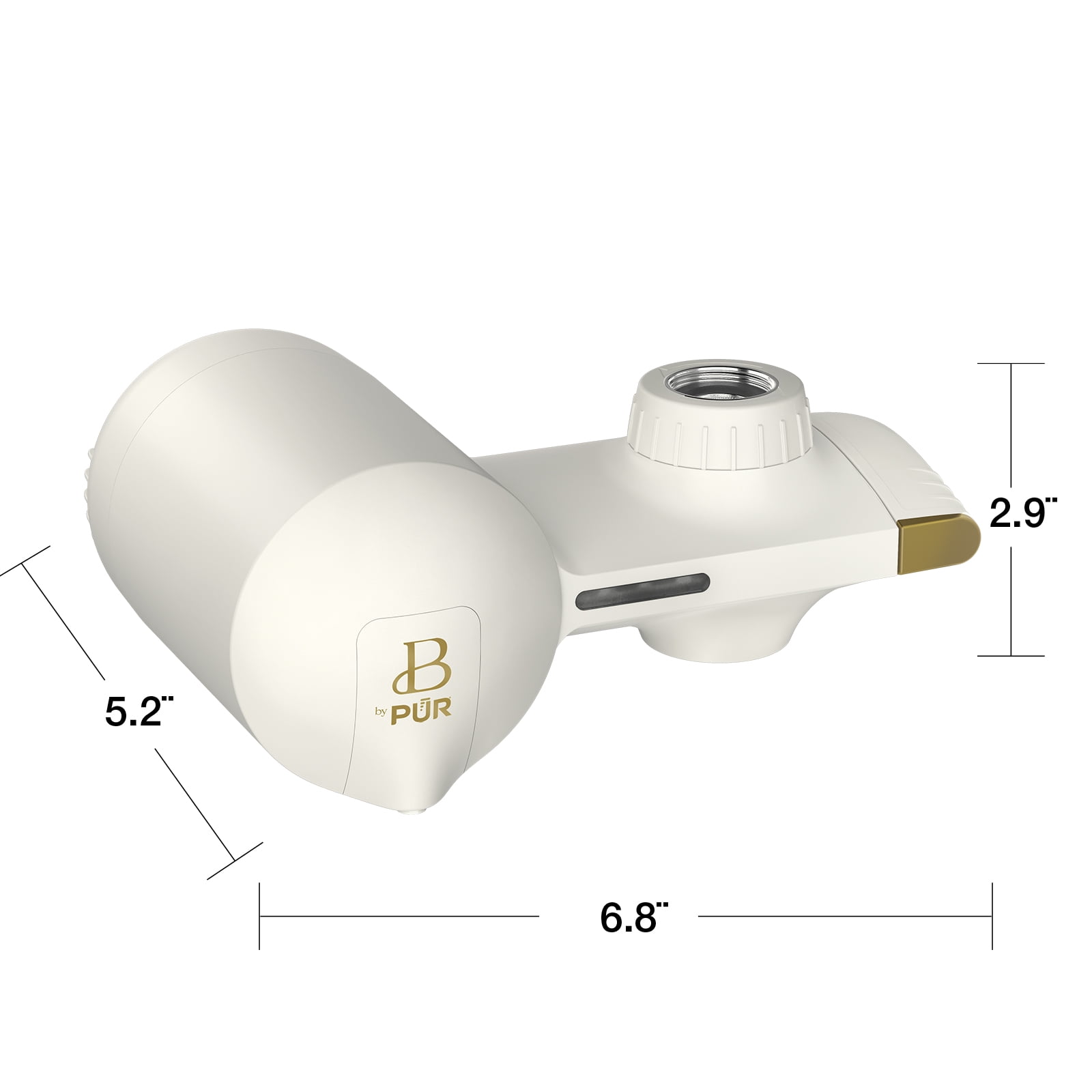 PUR Faucet Mount Water Filtration System with Filter (White Icing, 100 Gallon Capacity) yfd1r