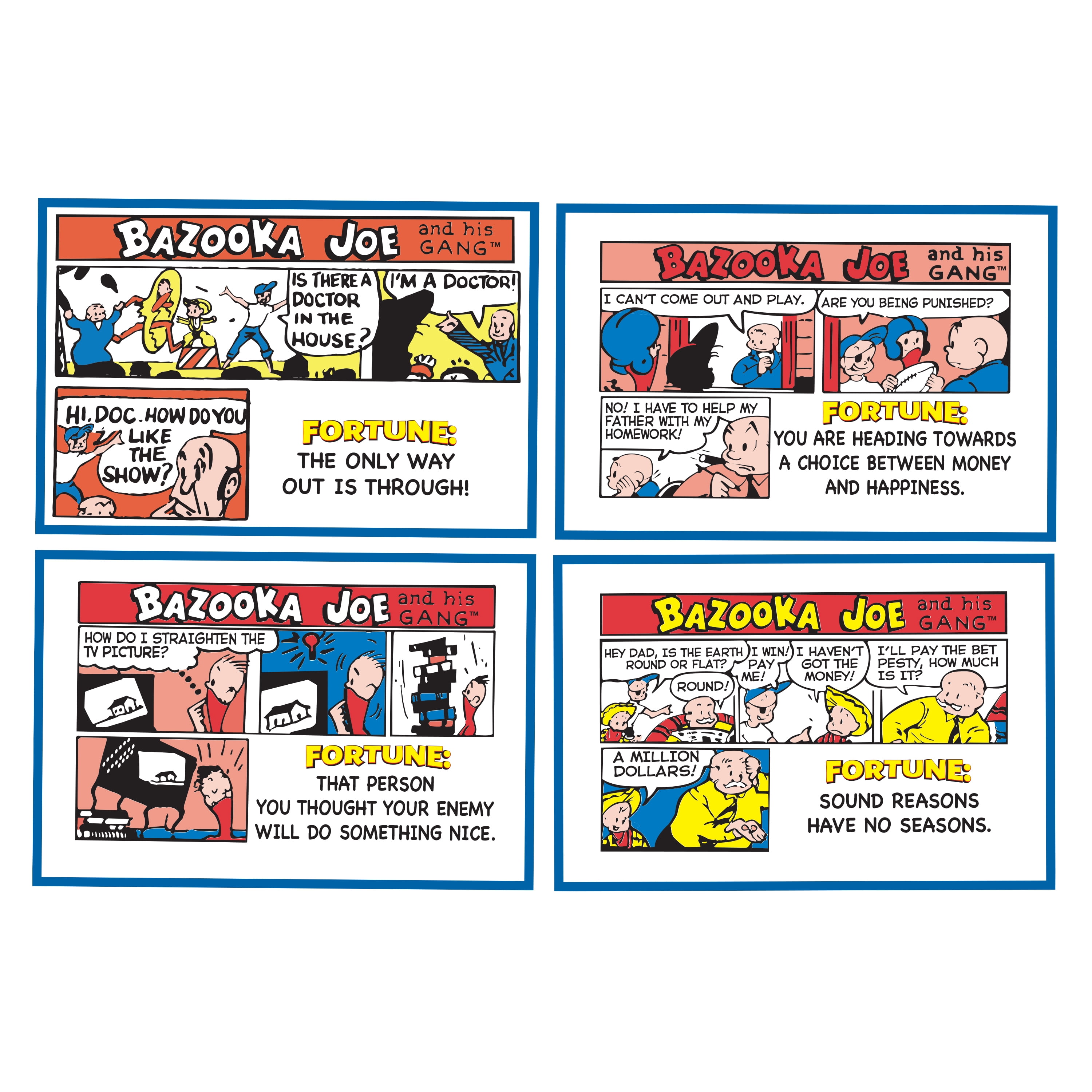 Bazooka Bubble Gum Original Nostalgia Mini-Wallet Pack (6 Pieces) wxmve