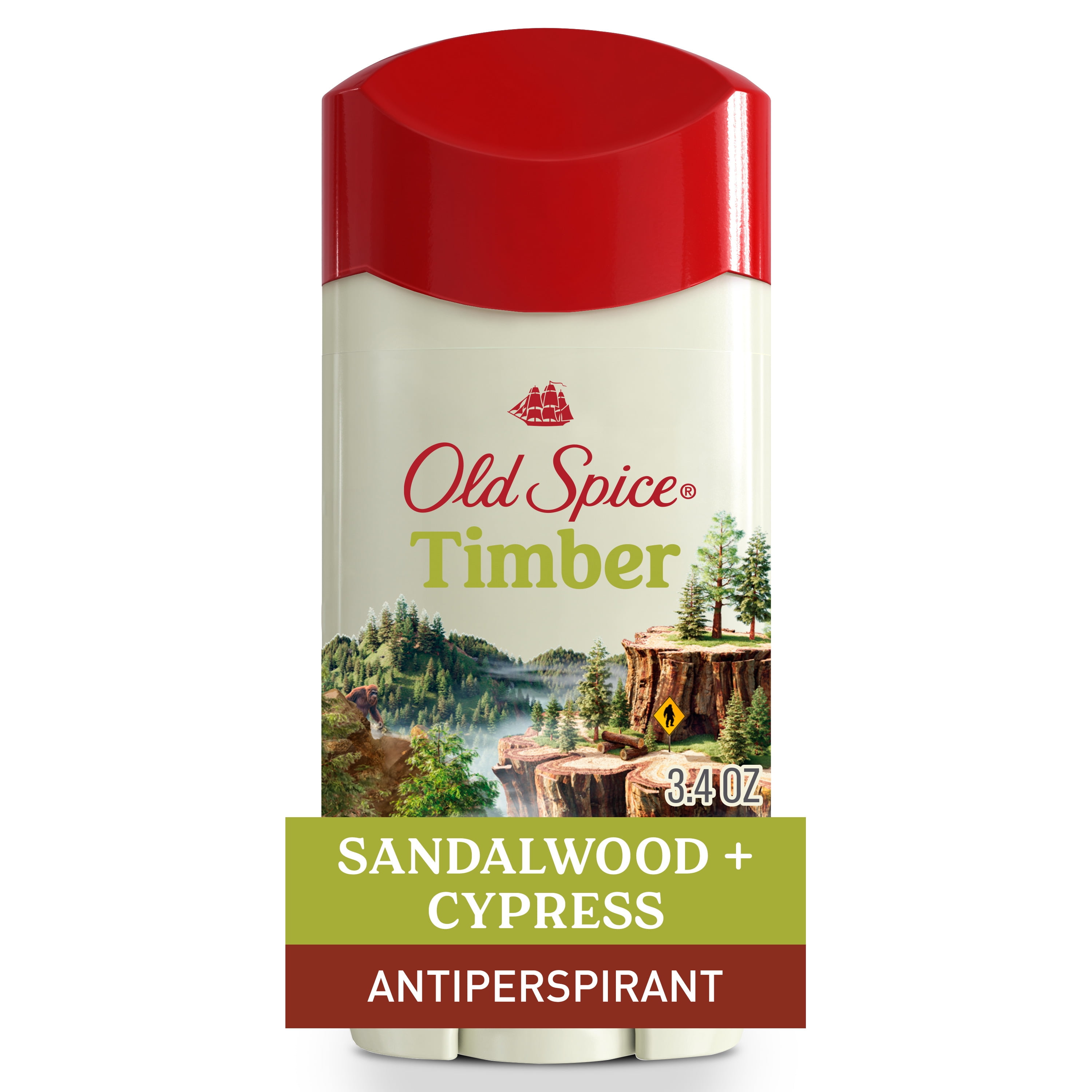 Old Spice Antiperspirant Deodorant for Men, Invisible Solid, Timber & Sandalwood Scent (3.4 oz) k84g8