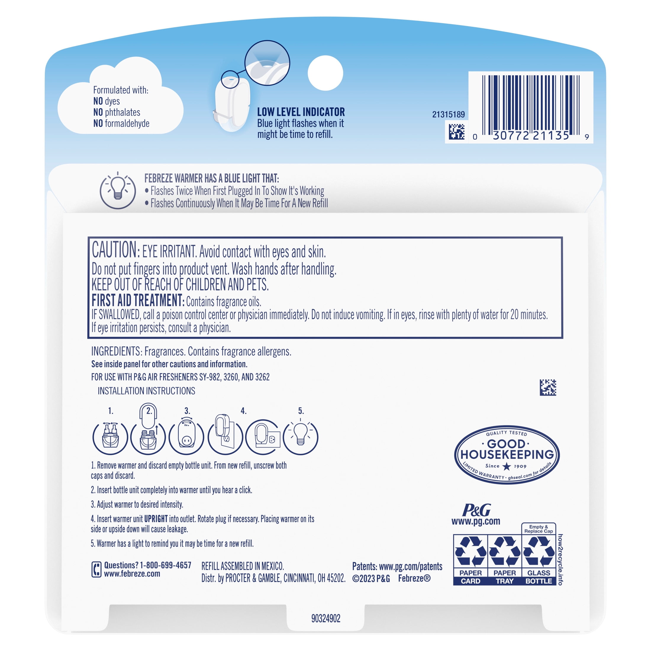 Febreze Fade Defy PLUG Air Freshener Scented Oil Refill, Juicy Peaches (2 Count) dzk2p