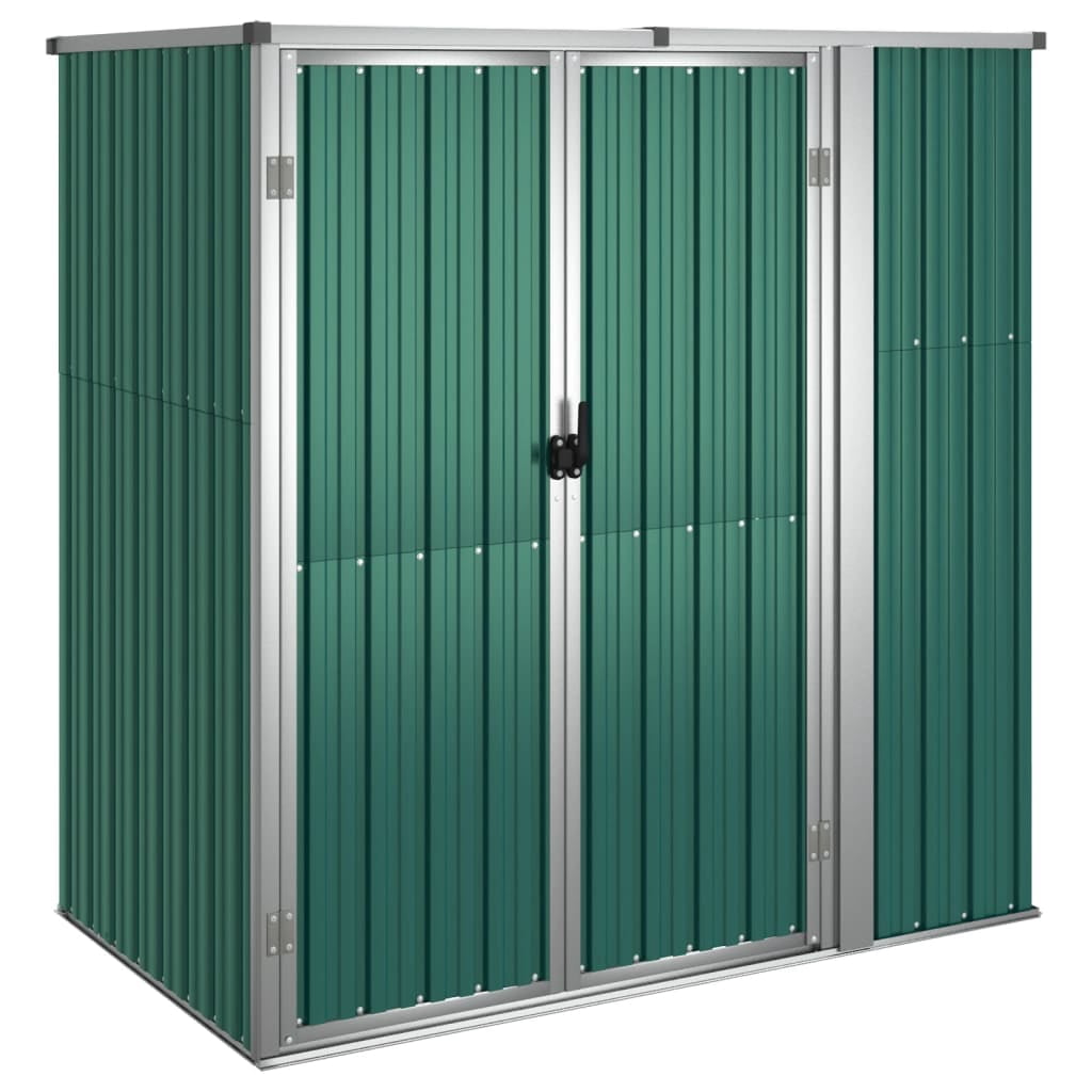 vidaXL Outdoor Storage Shed with Lockable Door (Black, 88.6 in x 35 in x 62.6 in) welud
