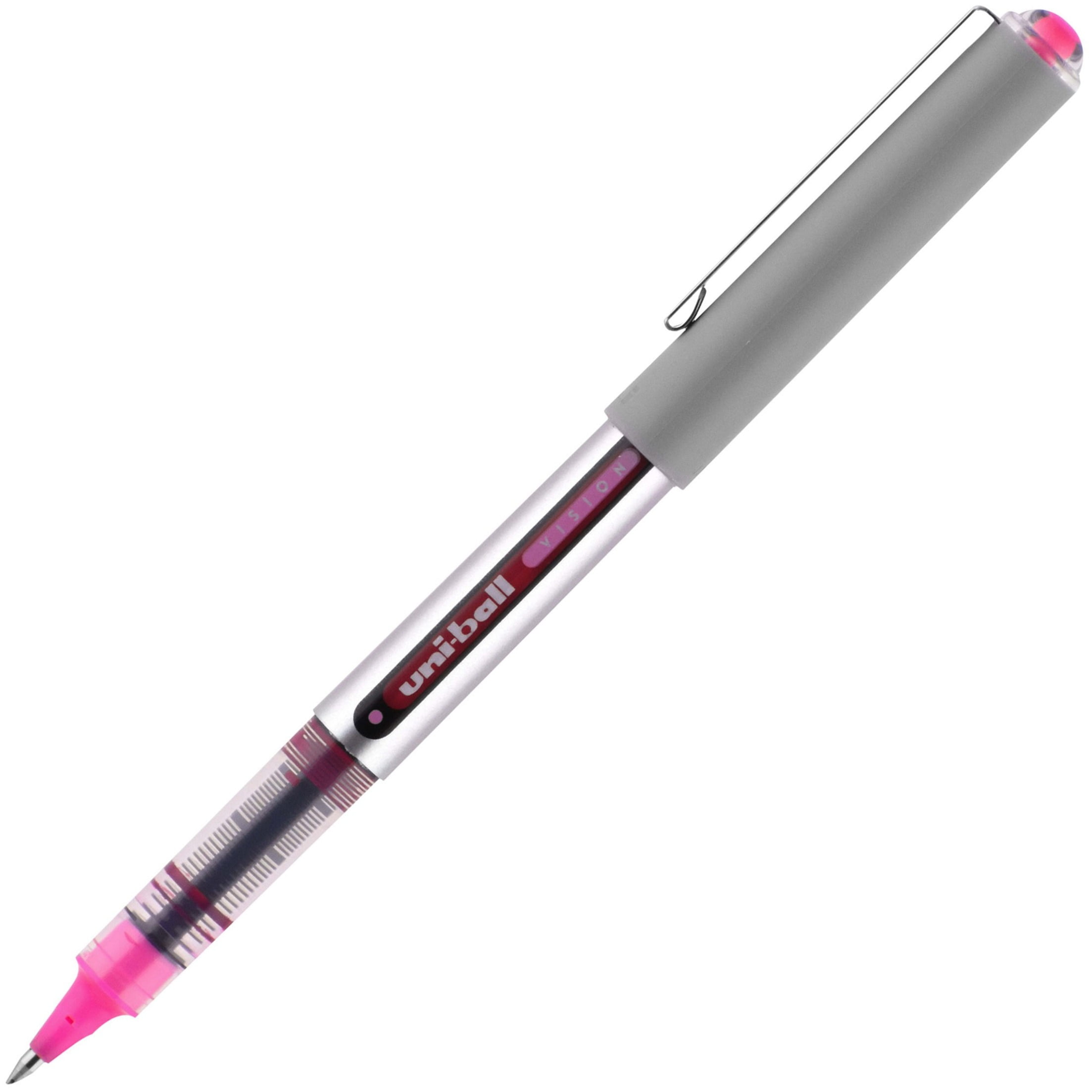 uniball Vision Rollerball Pen Fine Point Archival Quality Ink (Black, 8 Pack) 3ct9t