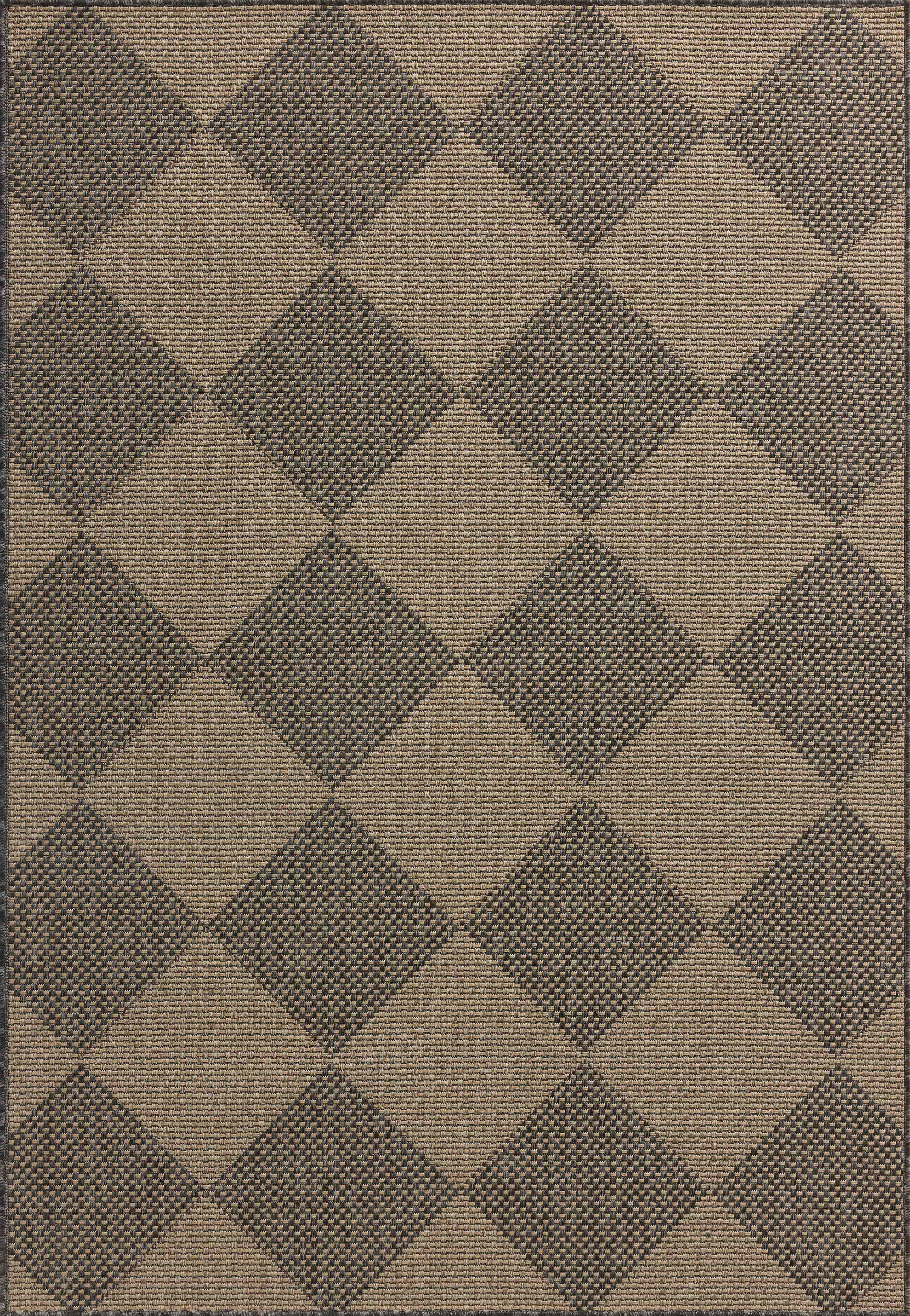 Loloi Chris Loves Julia Providence Area Rug (Graphite/Sand, 5 ft x 7.6 ft) axx2j