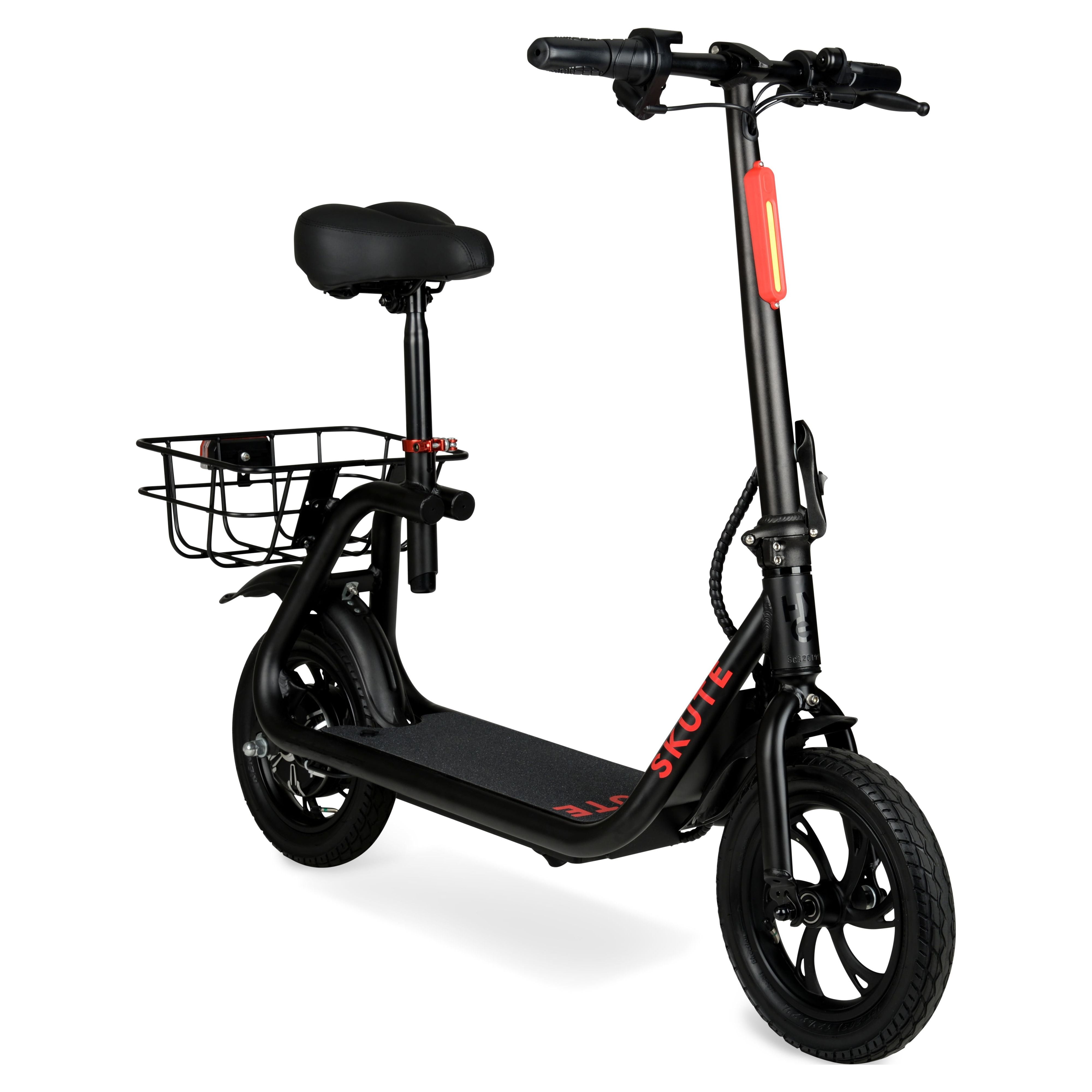 Hyper Toy Company Seated Electric Scooter, 250W Motor, Foldable Design (Black, 15 mph) np27n