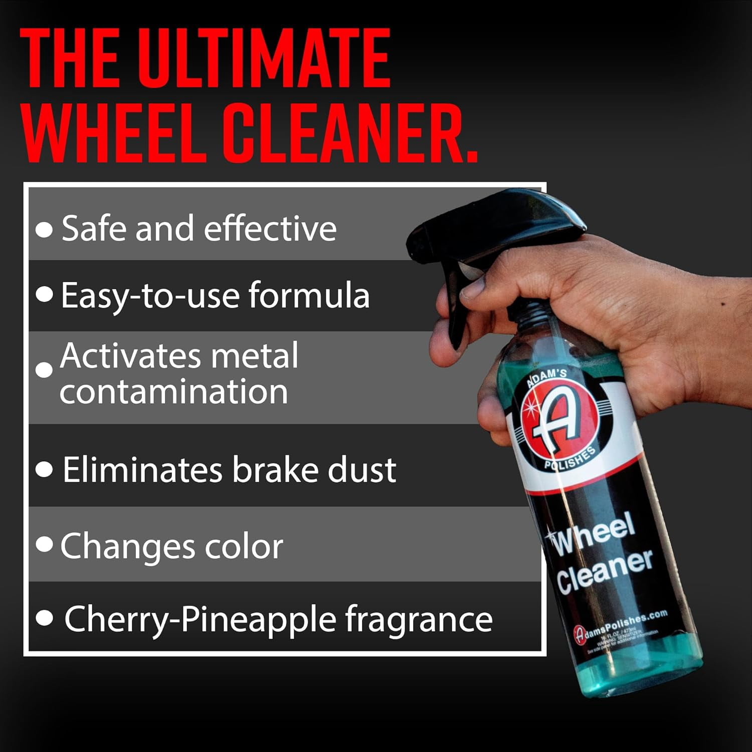 Adam's Polishes Wheel Cleaner, Brake Dust Remover for Car Detailing (Clear, 128 fl oz) gmgjr