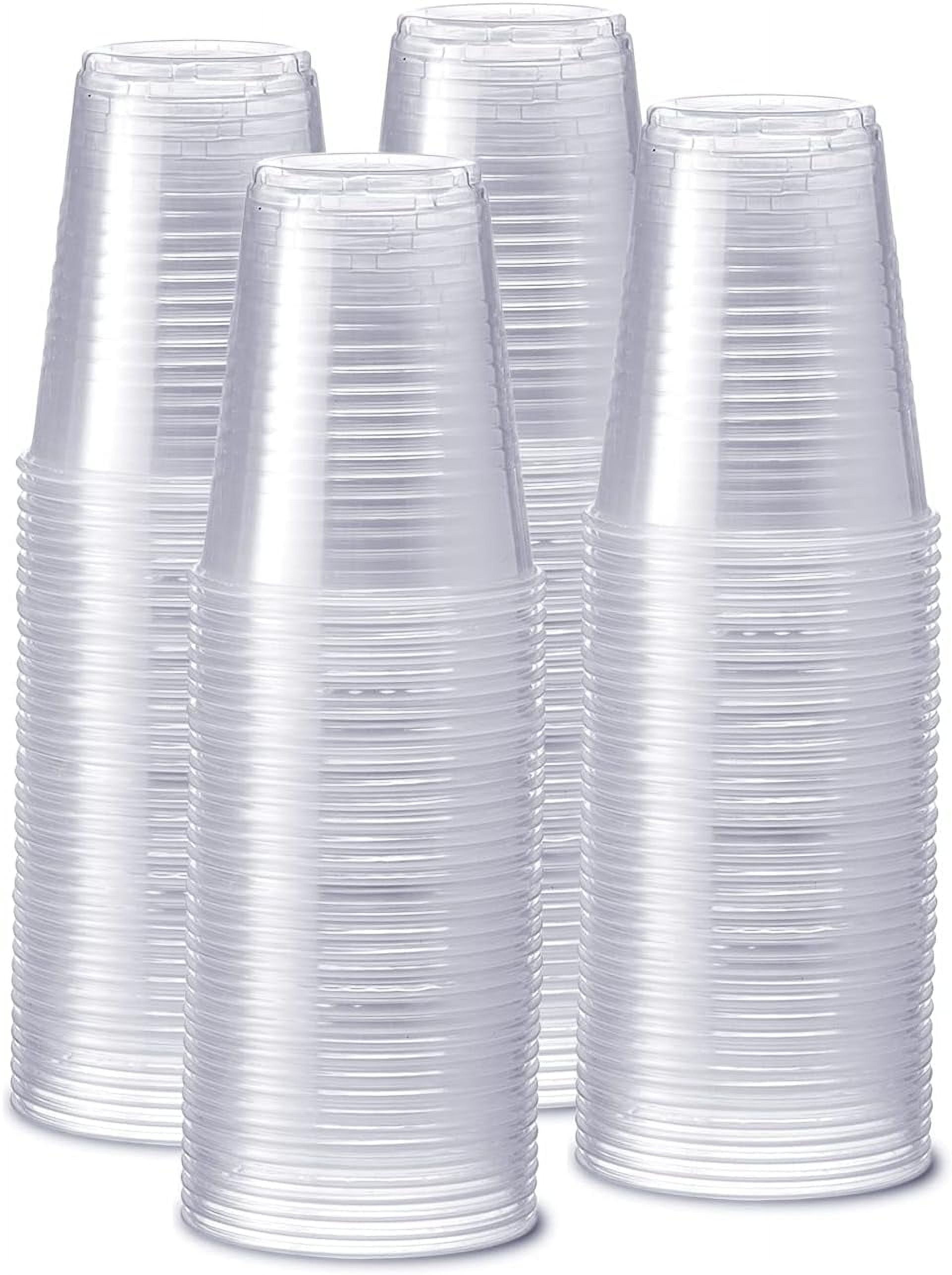 GUSTO Disposable Plastic Drinking Cups for Parties and Events (Clear, 240-Pack, 12 oz) j3rt8