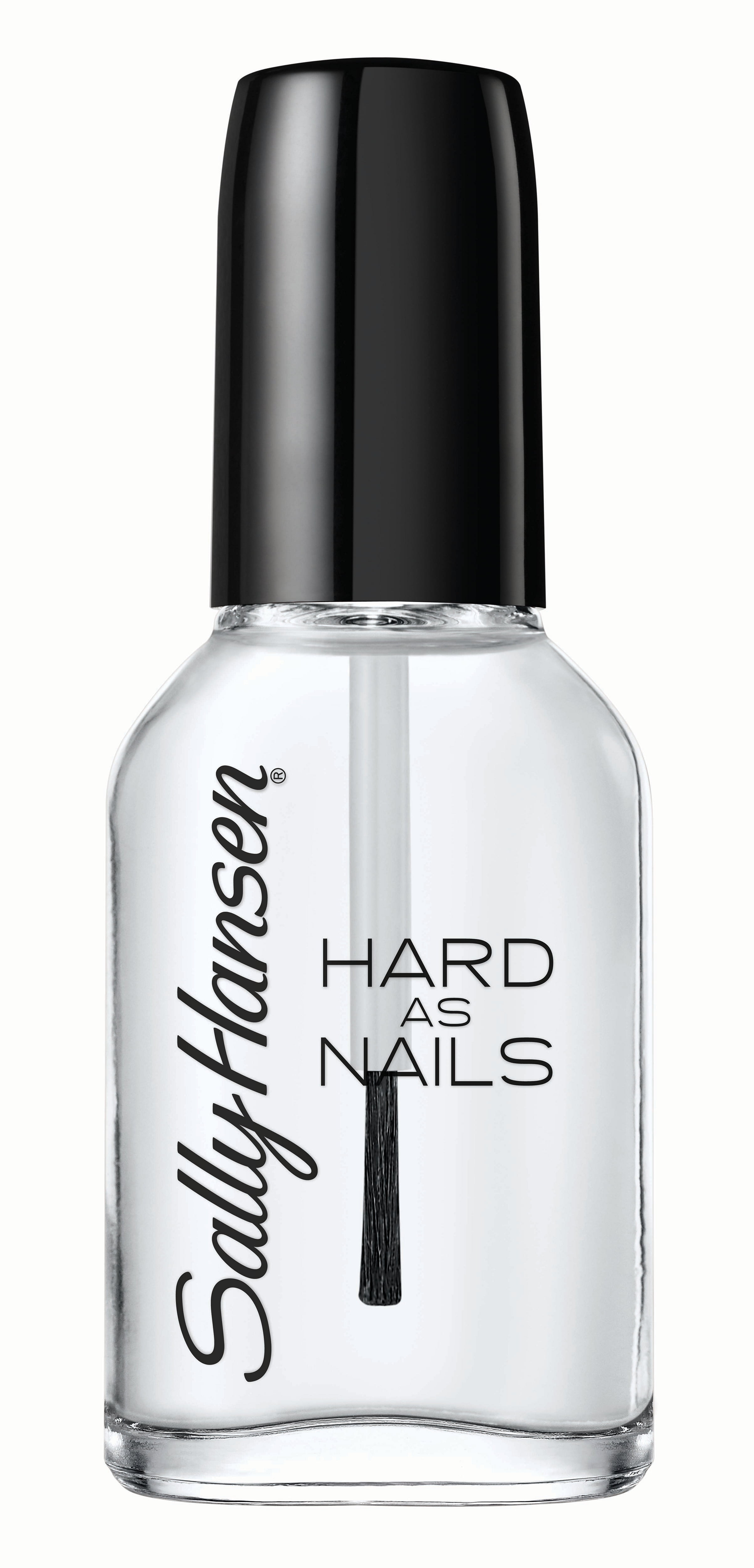 Sally Hansen Hard as Nails Nail Polish, Long-lasting Strengthening Formula (Crystal Clear, 0.45 oz) xqj0r
