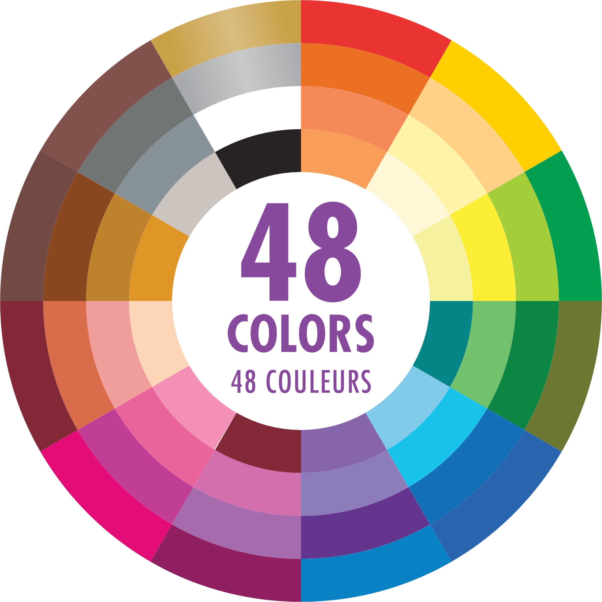 Peter Pauper Press Studio Series Colored Pencils (Professional Artist Grade, 48-Count Set) tg1kz