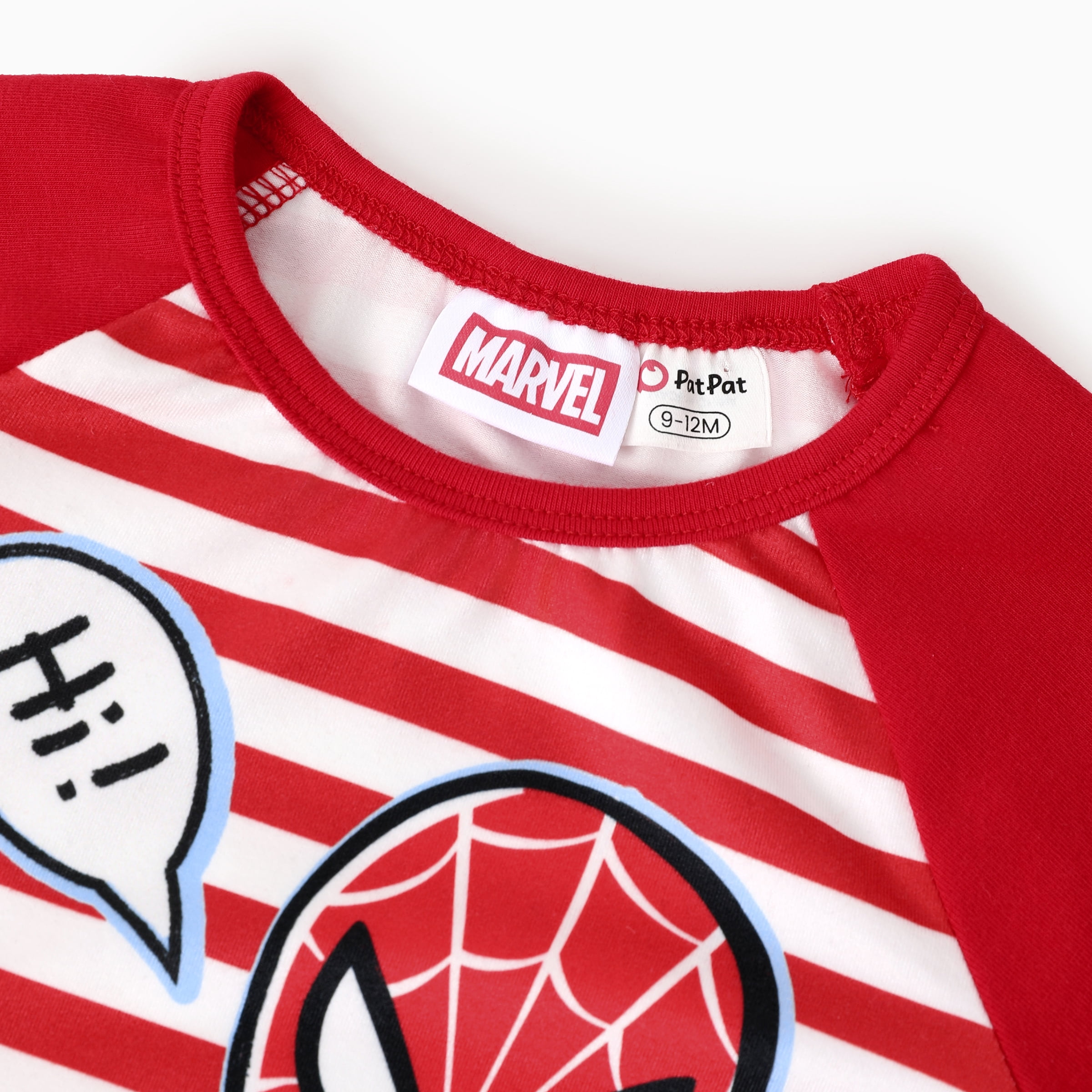 Disney Marvel Spider-Man Baby Boys Romper Short Sleeve Graphic Jumpsuit (Red/White, 3-6 Months) mut5r