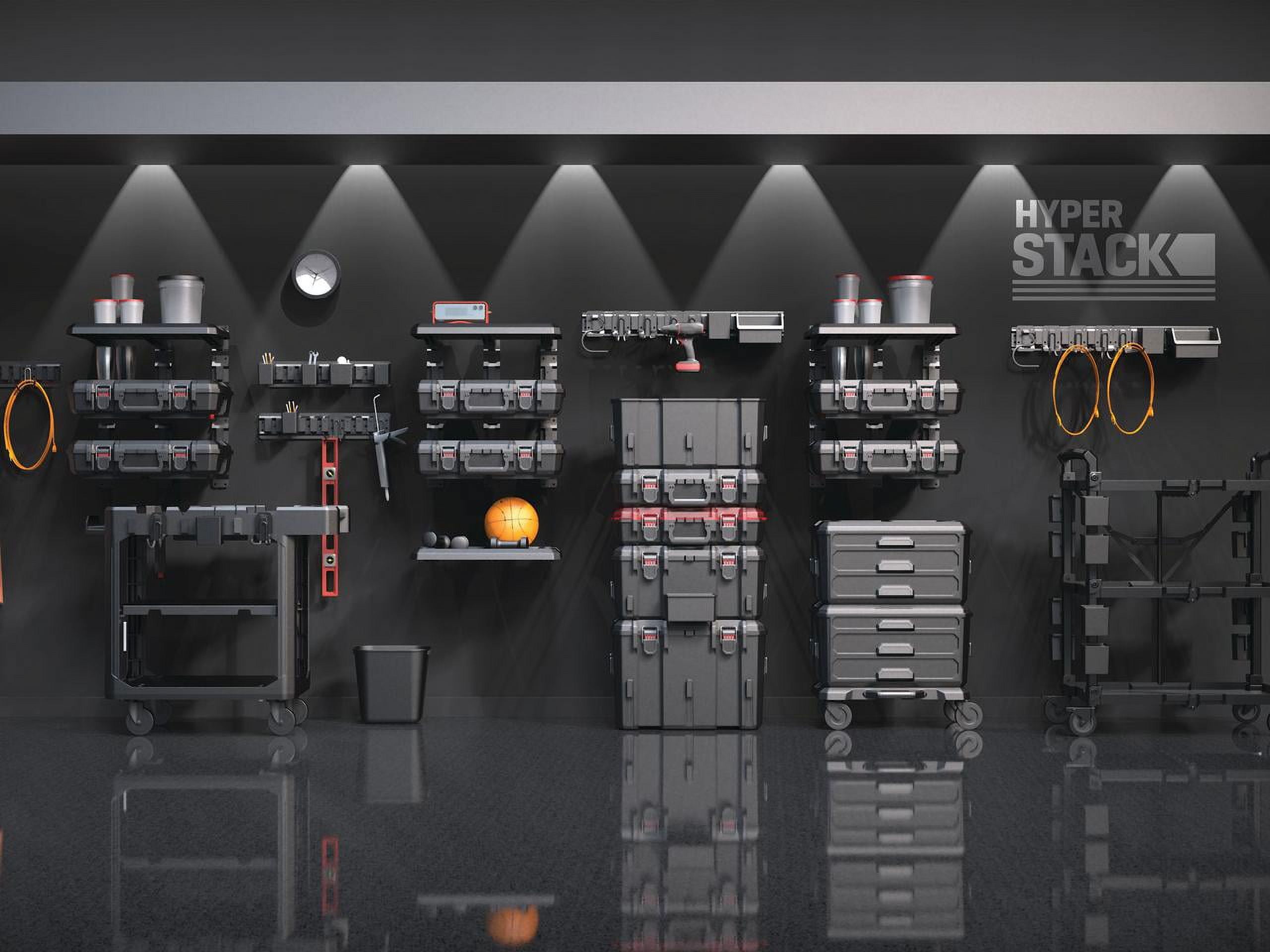 Hyper Tough Hyper Stack Garage Storage J Hook (Black, 50 lb Capacity) ave2p