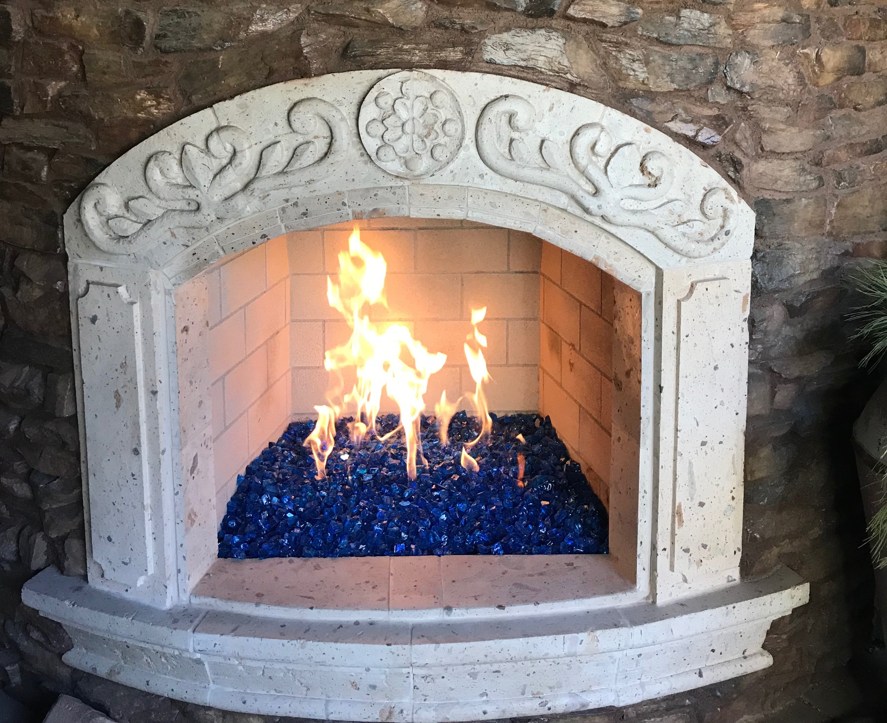 Element Fireglass Reflective Fire Glass for Fire Pits and Fireplaces (Cobalt Blue, 10 lb) kxuhe