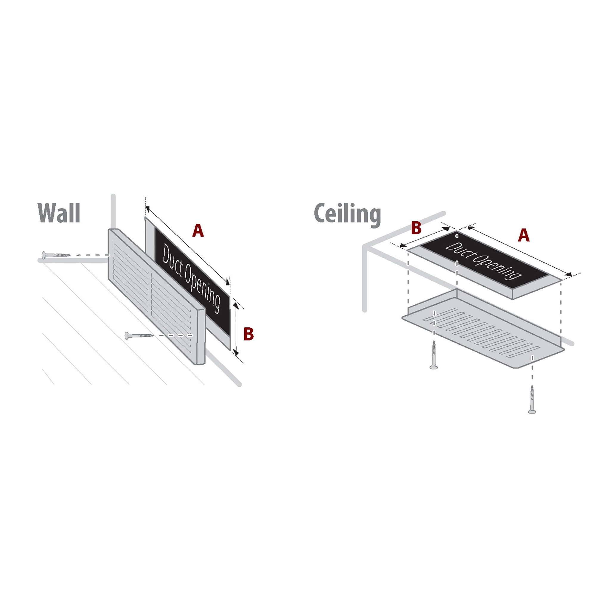 Imperial Sidewall Register Vent Cover, Adjustable 2-Way Airflow, Durable Steel Construction (White, 12 in x 6 in) 8jius
