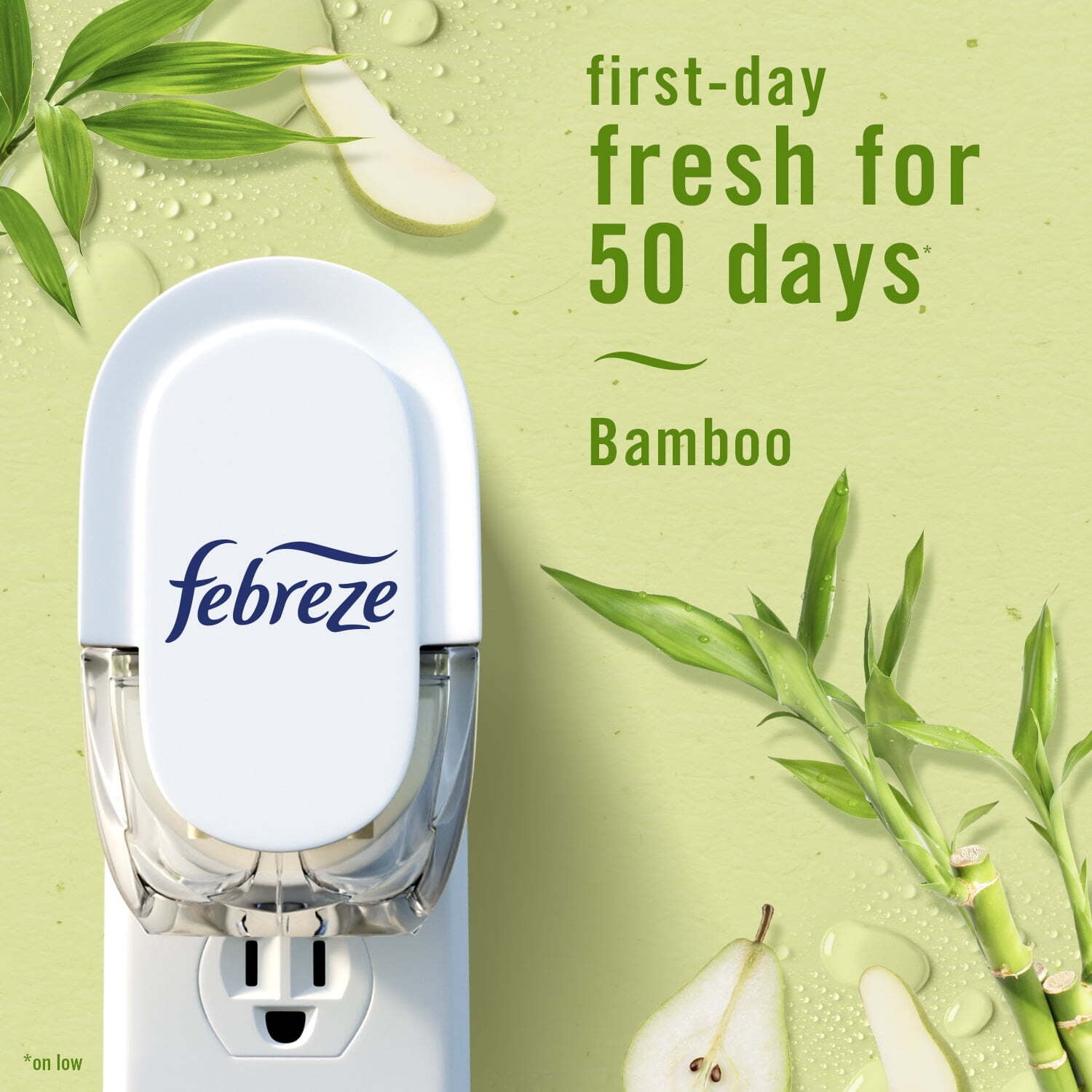 Febreze Fade Defy Plug In Air Freshener Scented Oil Refill, Light Bamboo (6 Pack, 0.87 fl oz) k8zhe