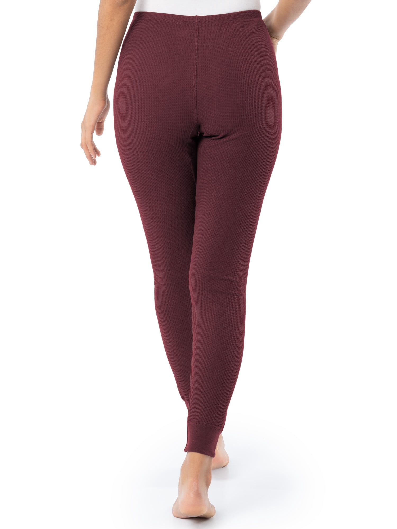 Fruit of the Loom Women's Recycled Waffle Thermal Bottoms (White, 2-Pack) lw1o3
