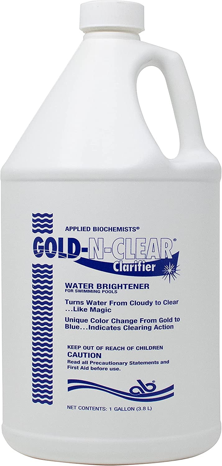 Advantis Technologies Gold N Clear Pool Water Clarifier (Gold, 4 Pack, 128 fl oz each) 0w04v
