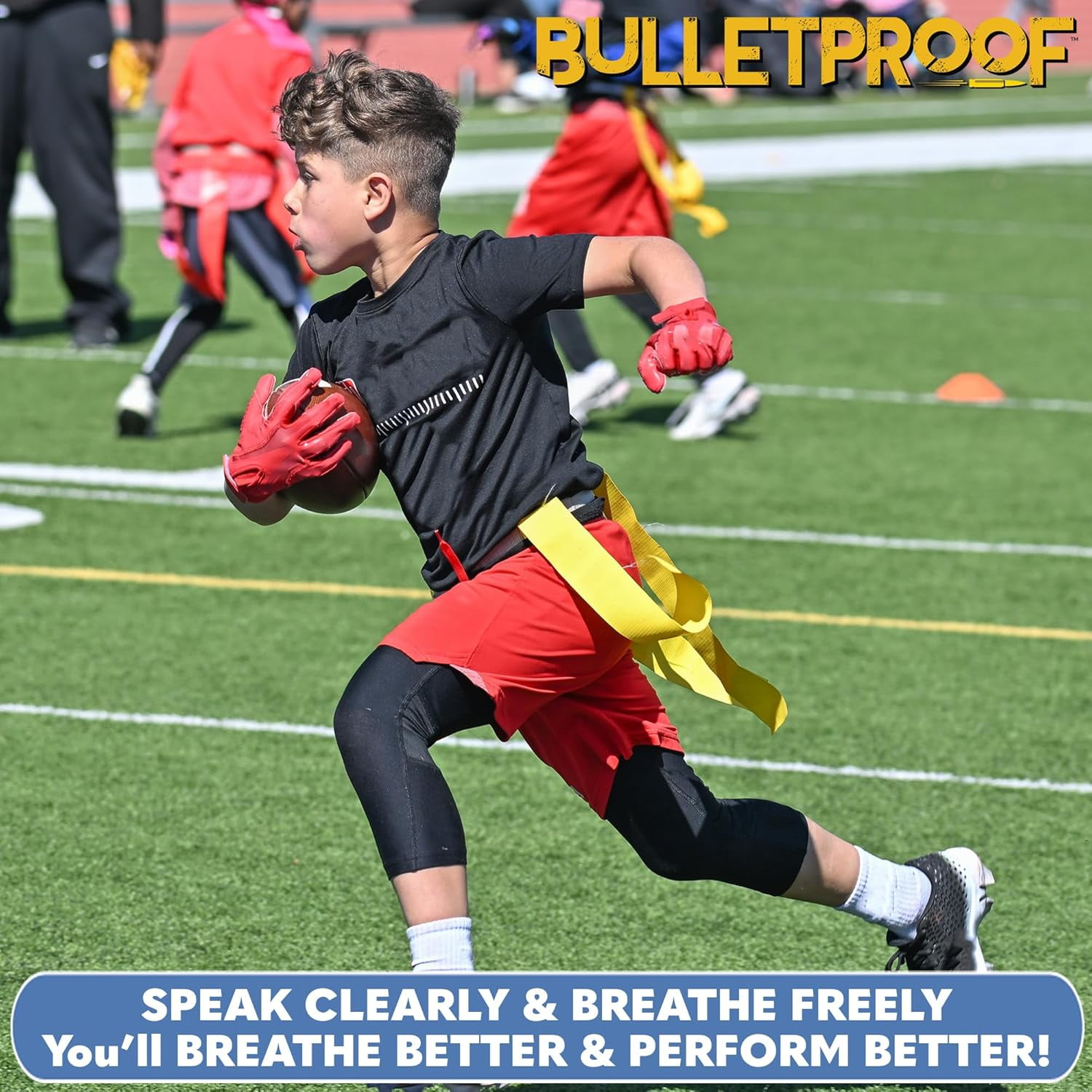 BulletProof MouthGuards Professional Sports Mouth Guard, High-Impact Protection for Football, MMA, and Boxing (Black, Adult) su09o