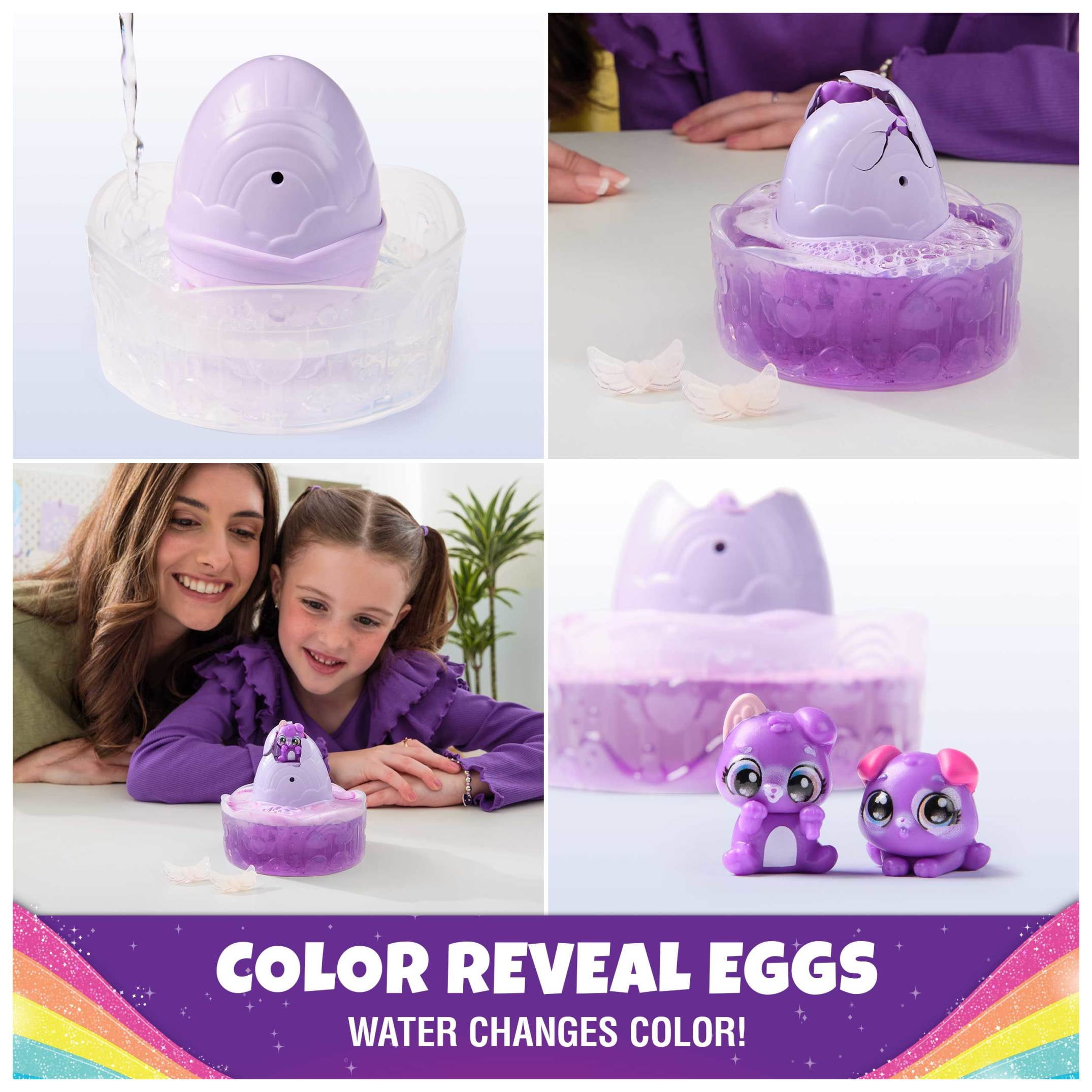 Hatchimals Alive Rainbow Splash Fizzy Surprise Interactive Hatching Toy Set (Multi-Pack) gyncx
