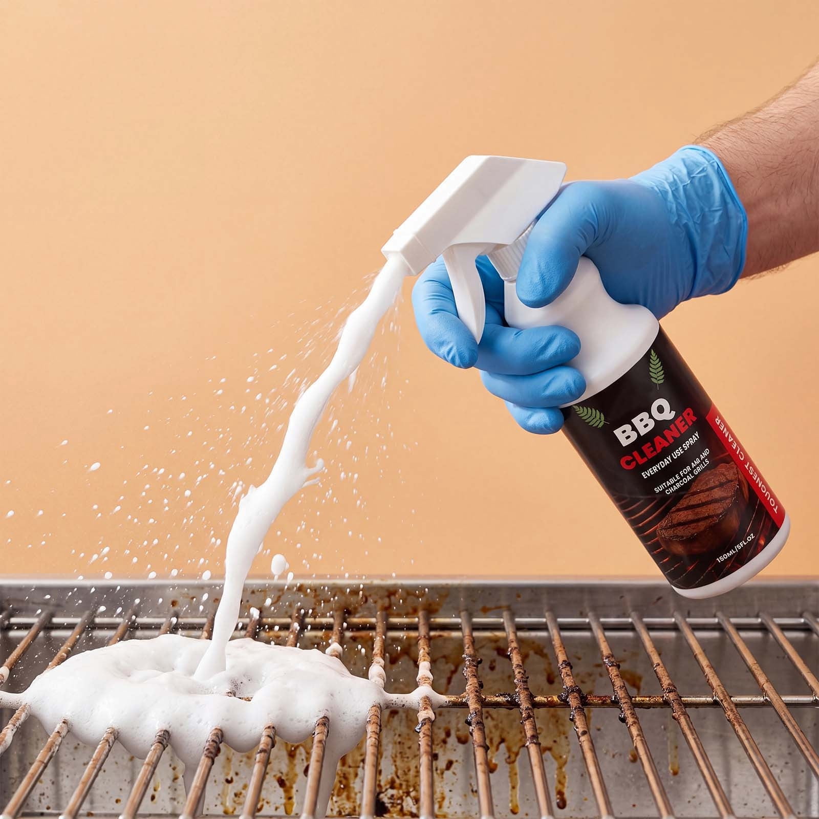 Kanzd BBQ Grill and Kitchen Degreaser, Powerful Grease and Stain Remover for Gas and Charcoal Grills (5.07 fl oz) 5z317
