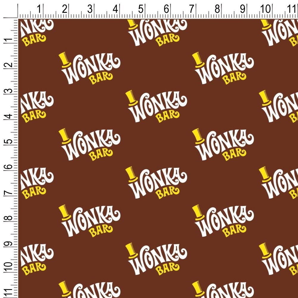 Graphics and More Willy Wonka and the Chocolate Factory Wonka Bar Logo Premium Gift Wrapping Paper (30 in x 72 in) ob1lp