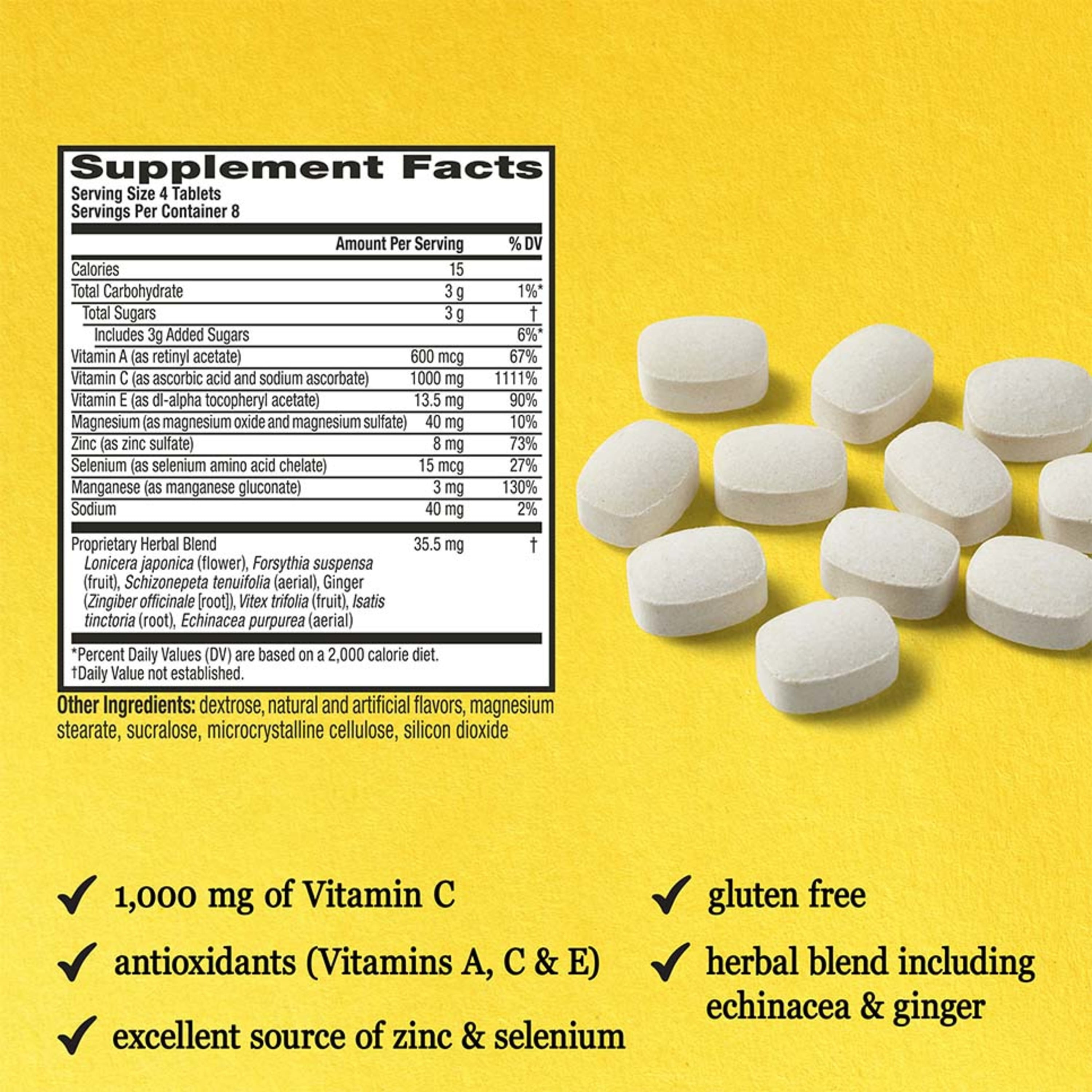 Airborne Vitamin C Immune Support Effervescent Tablets with Zinc and Selenium (Citrus, 32 ct) j5s1z