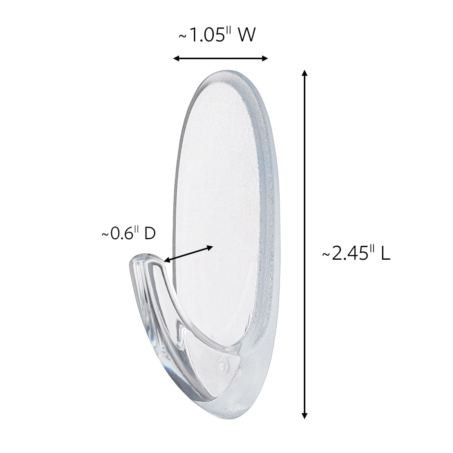 Command Outdoor Clear Window Hooks (Medium, 2 Hooks, 4 Strips) qim17