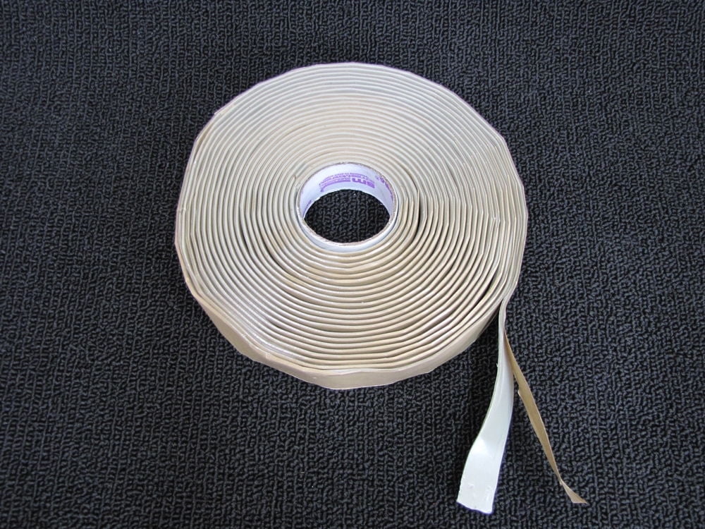 Mobile Home Tacky Tape Butyl Putty Sealant for RV and Camper (White, 6 Pack, 30 ft x 0.75 in x 0.125 in) yj5sz
