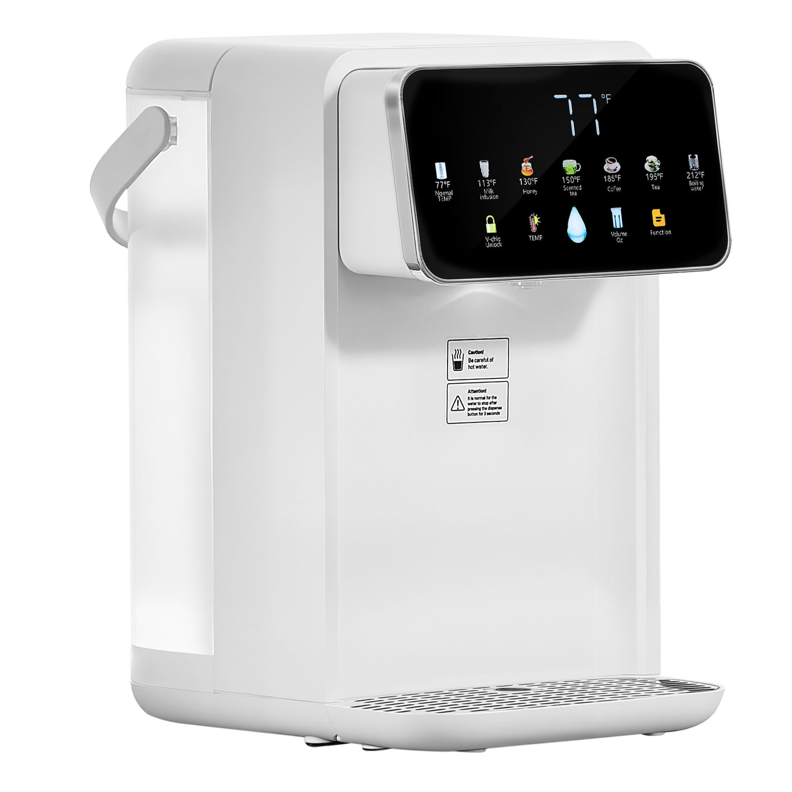 KFFKFF Countertop Instant Hot Water Dispenser, Rapid Heating with Adjustable Temperature & Volume (118 oz) k4pz5