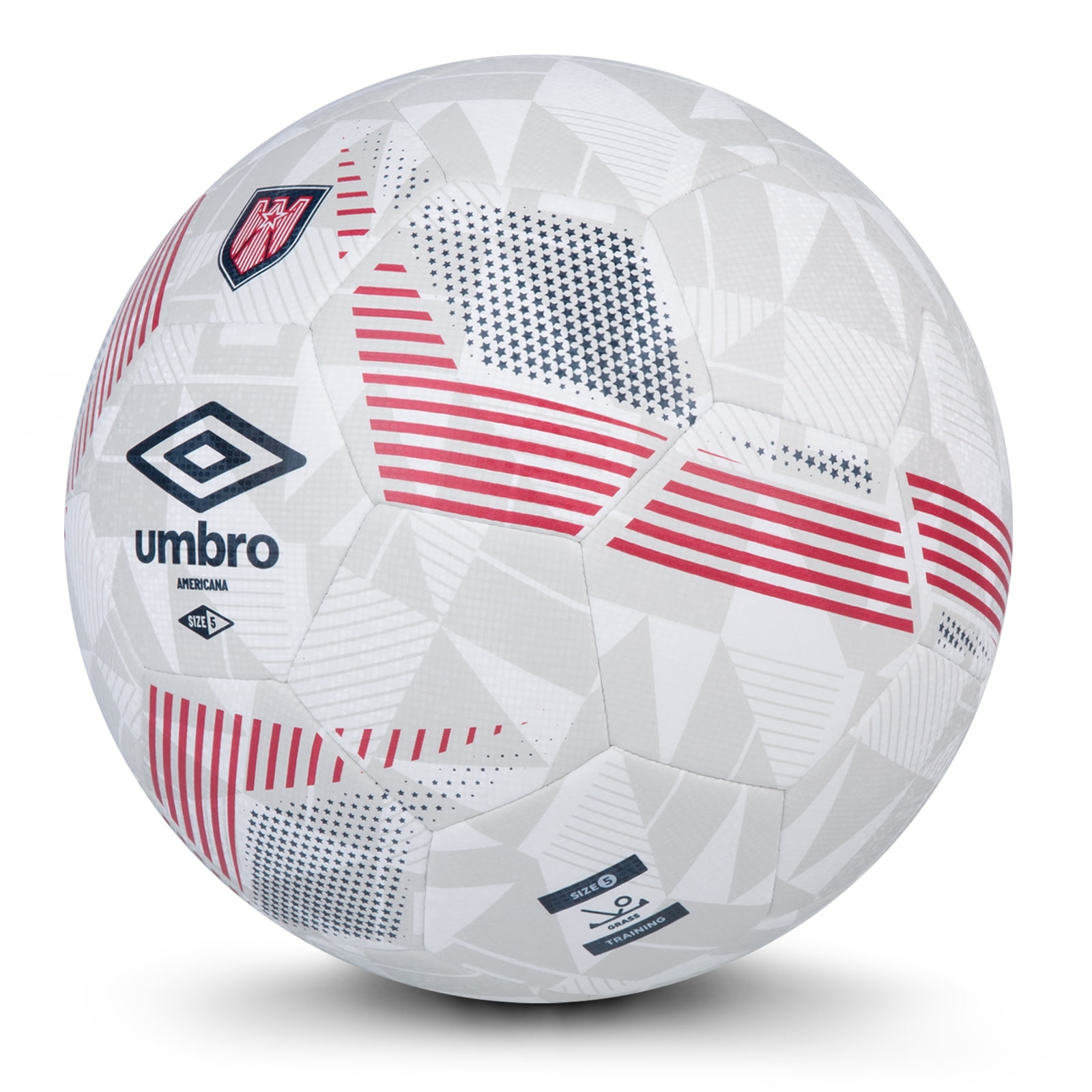 Umbro Americana Soccer Ball (Red/White/Blue, Size 5) 8y9ud