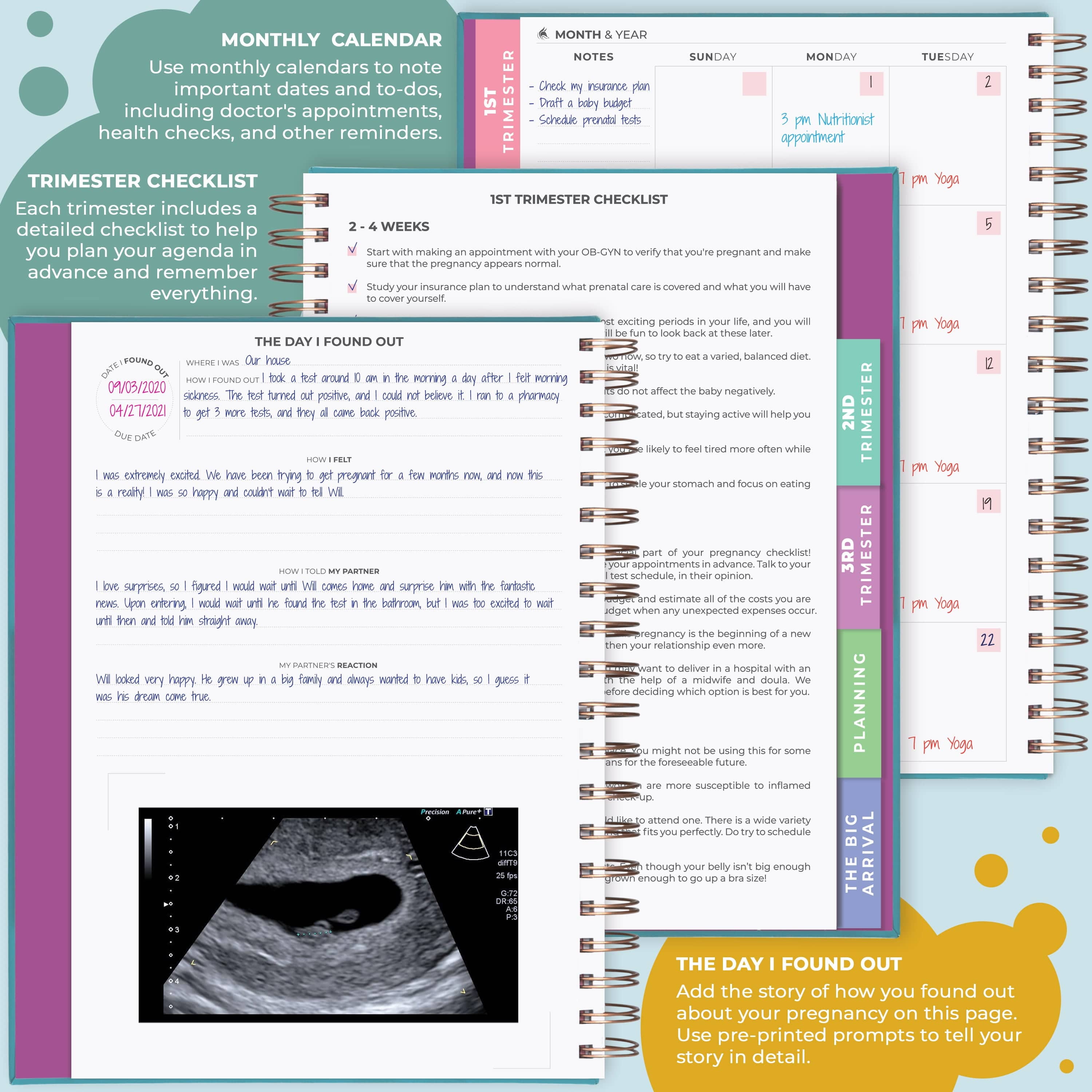 Clever Fox Pregnancy Planner & Memory Book (8.5 in x 10.5 in) vm0dq