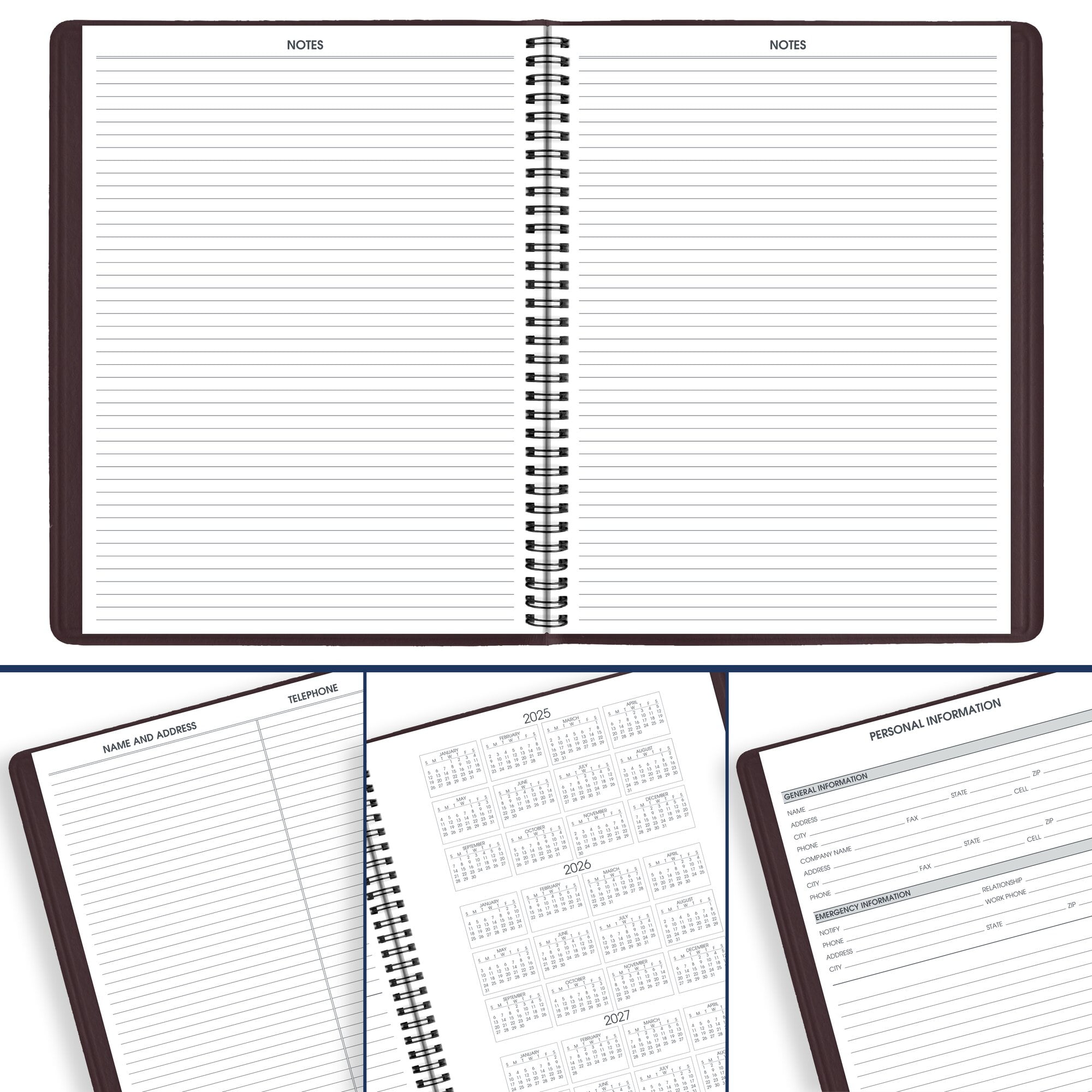 AT-A-GLANCE 2026 Weekly Appointment Book Planner, Professional Scheduling Organizer (Winestone, 8.25 in x 11 in) 2tcxw