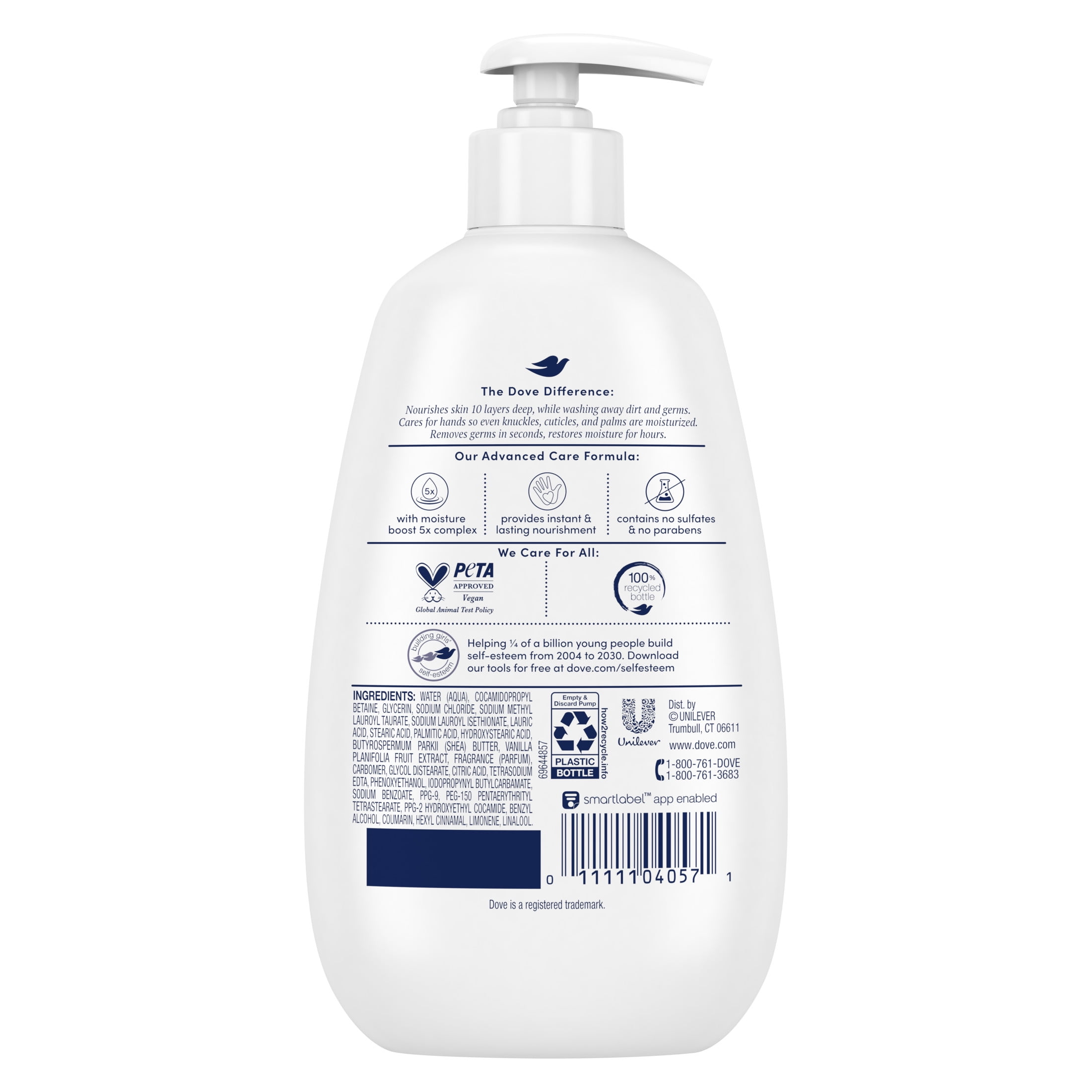 Dove Advanced Care Hand Wash, Shea Butter & Warm Vanilla Moisturizing Cleanser (12 oz) cosvr