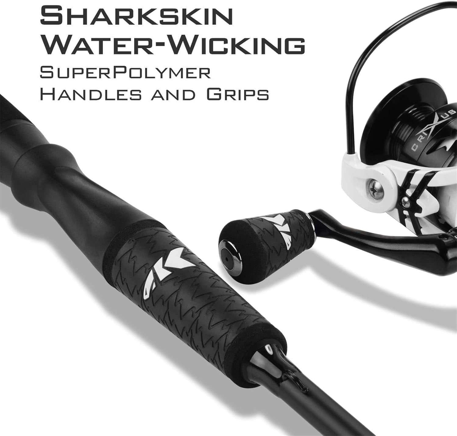 KastKing Crixus Baitcasting Fishing Rod and Reel Combo (Left Handed, 6 ft 6 in, Medium Heavy) 1hasj