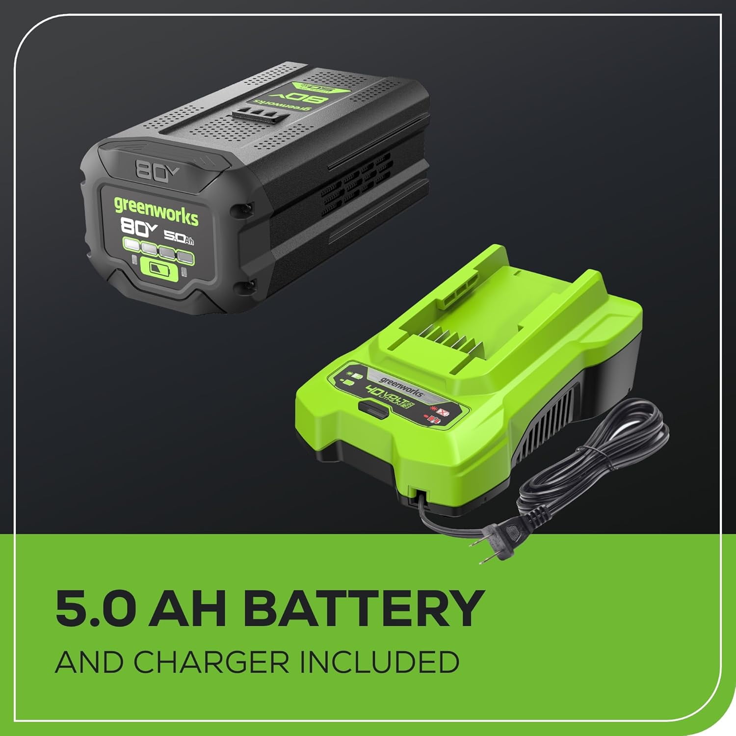 Greenworks 40V 21 in Brushless Cordless Self-Propelled Lawn Mower (LED Headlight, 5.0Ah Battery and Charger Included) mjuj8