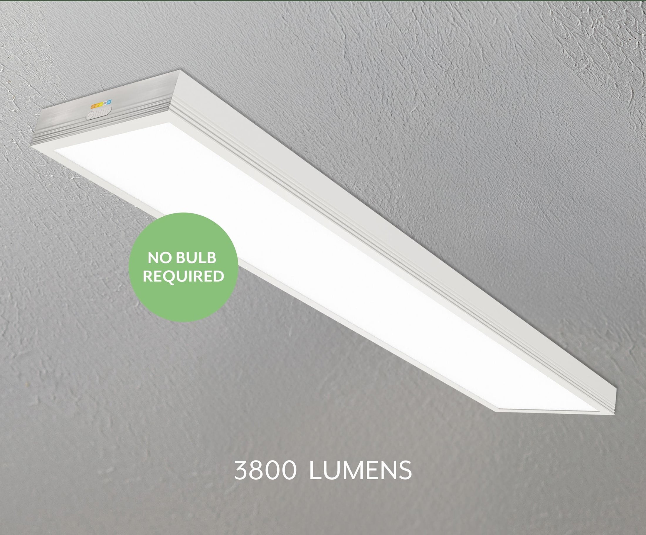 ETI SSL Modern LED Linear Flush Mount Light Fixture (4 ft, 5 Color Temperatures) zphhh