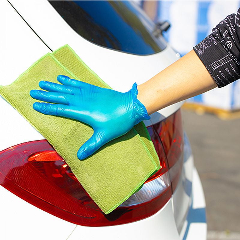 EDI Disposable Vinyl Gloves (Blue, Small, 100 Count) svgl5