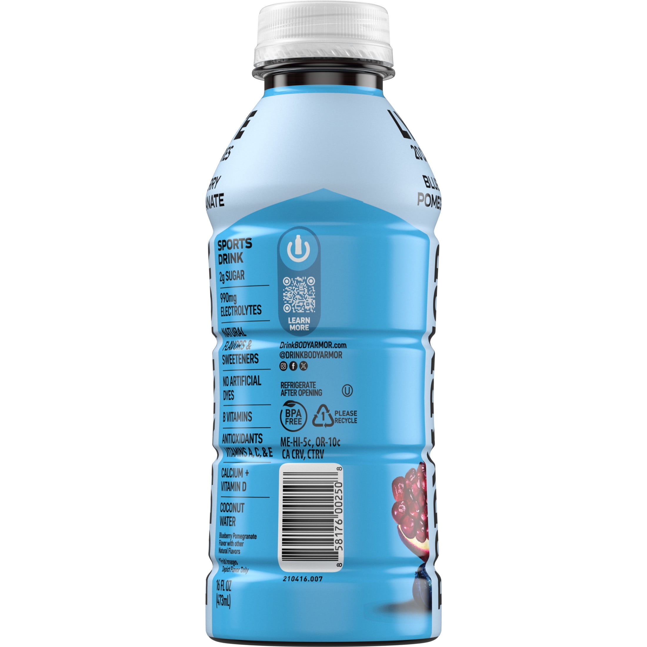 BODYARMOR Lyte Sports Drink, Blueberry Pomegranate Electrolyte Hydration (16 fl oz) f9kmj