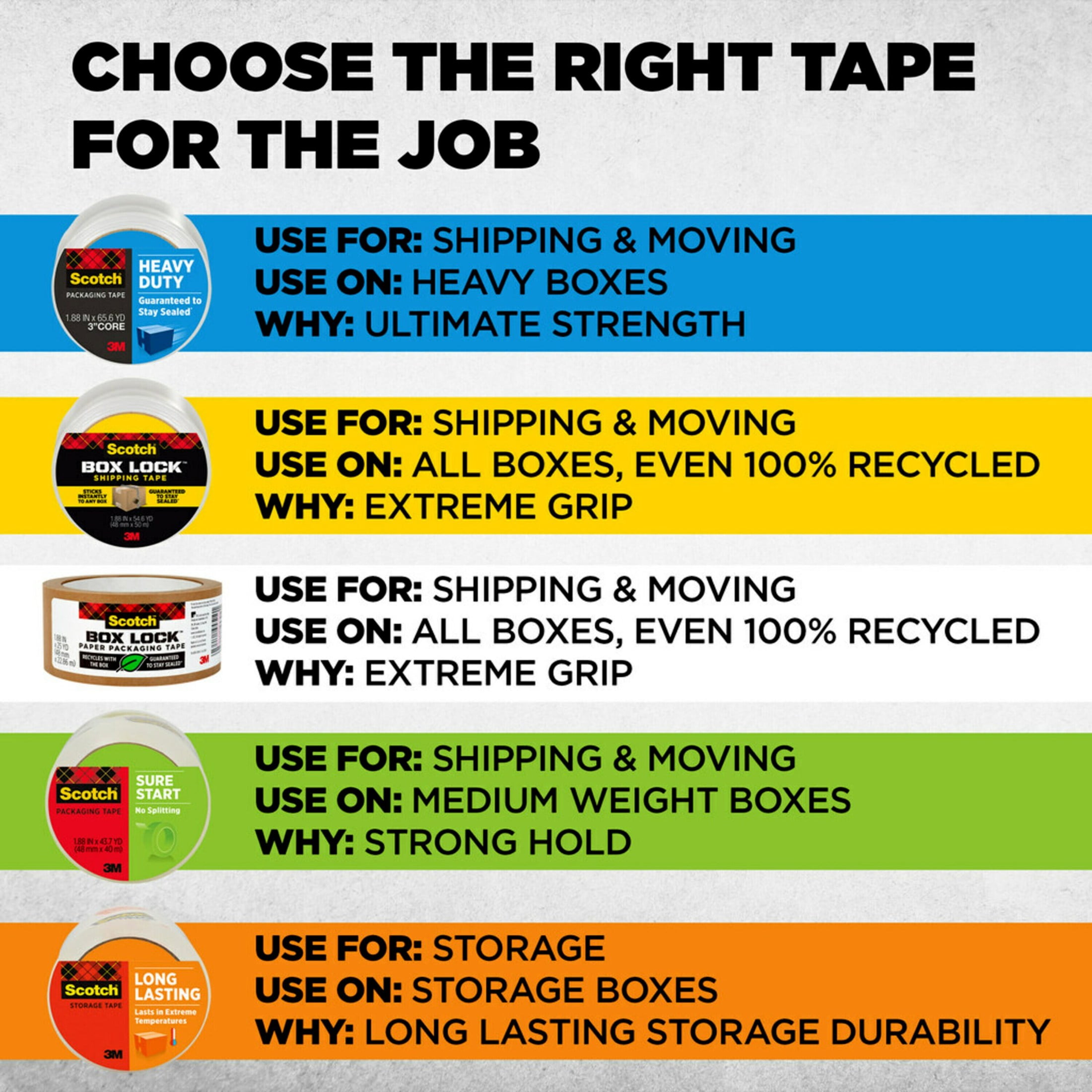 Scotch Heavy Duty Packaging Tape, Industrial Strength Shipping Tape with Dispenser (Clear, 1.88 in. x 921.6 in.) jf8qn