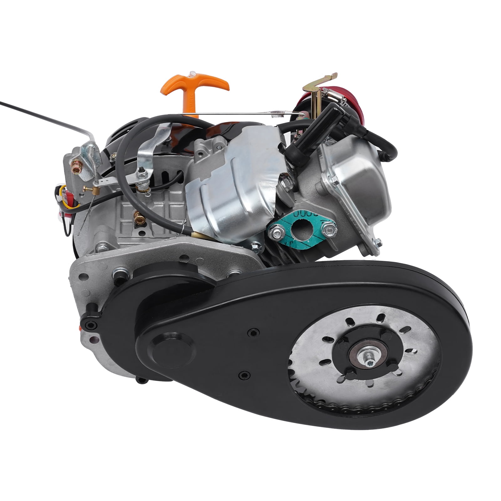 Aiqidi 100cc 4-Stroke Bicycle Engine Conversion Kit Gas Motorized Bike Motor (Silver, 44 lb) tddoa