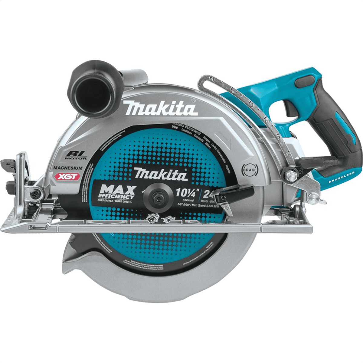 Makita 40V max XGT Brushless Rear Handle 10-1/4 in Circular Saw Kit (4.0Ah Battery Included) v9lwv
