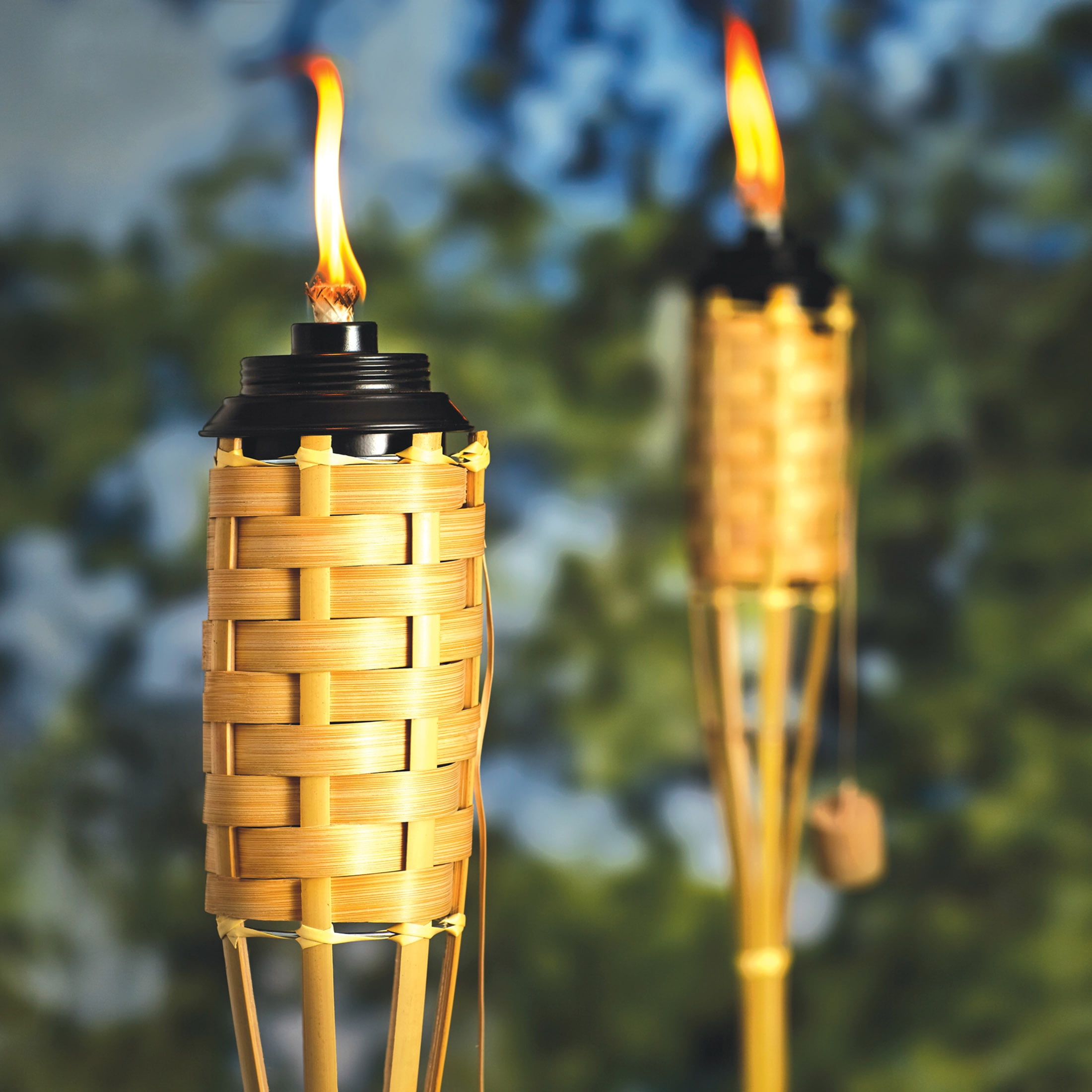 Mainstays Bamboo Outdoor Garden Torch (Natural, 57 in) asgy5