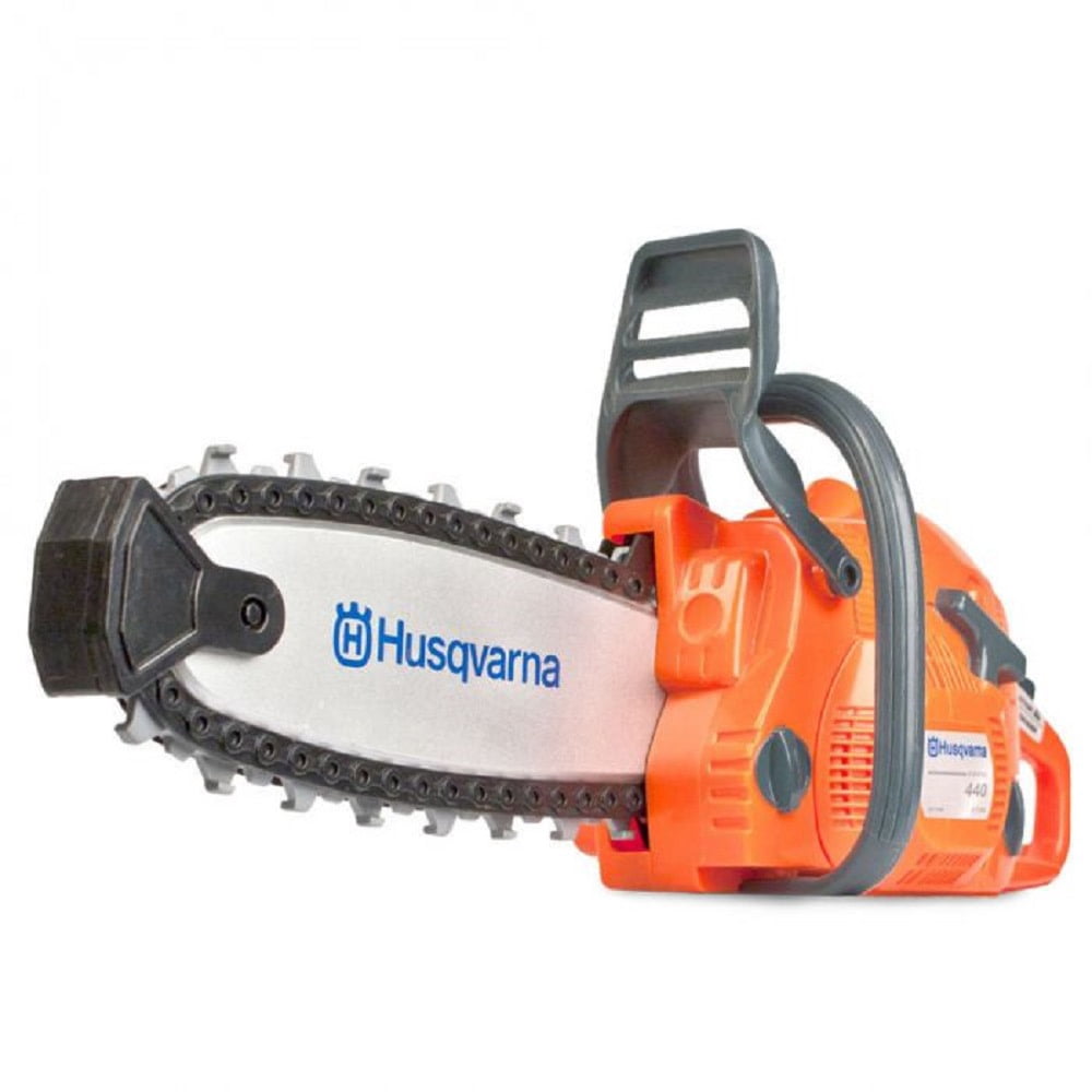 Husqvarna 440 Toy Chainsaw for Kids with Realistic Rotating Chain and Sound Effects (Orange, 13.8 in) 5i5vb